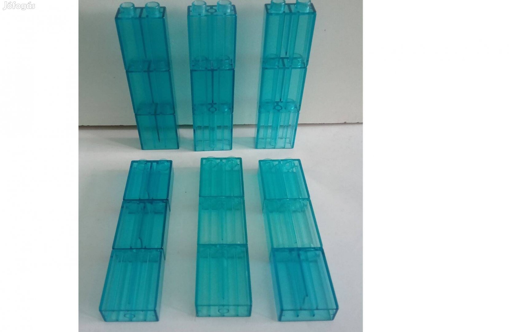 Lego Duplo átlátszó kocka, 2x1x2