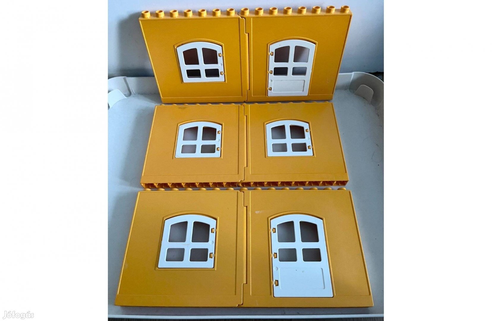 Lego Duplo házfal / fal, sárga
