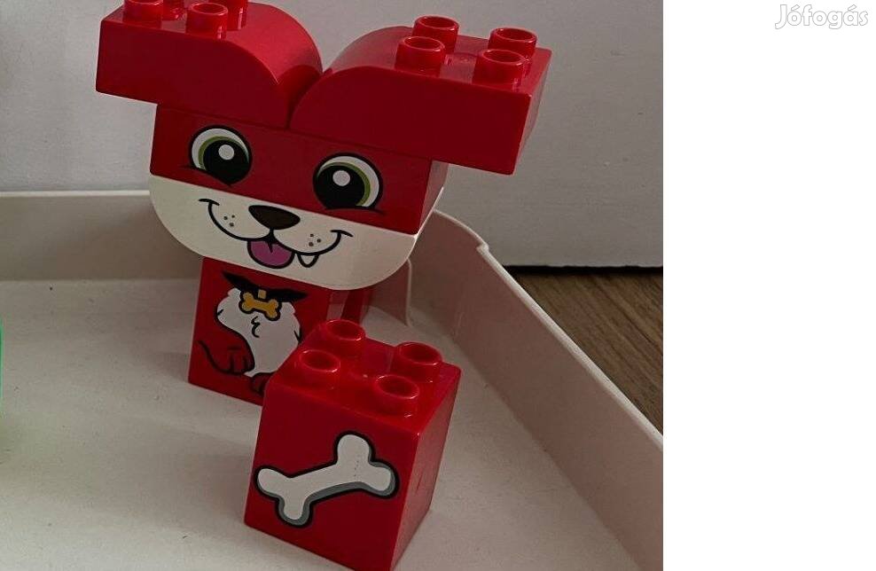 Lego Duplo kutya + képes kocka