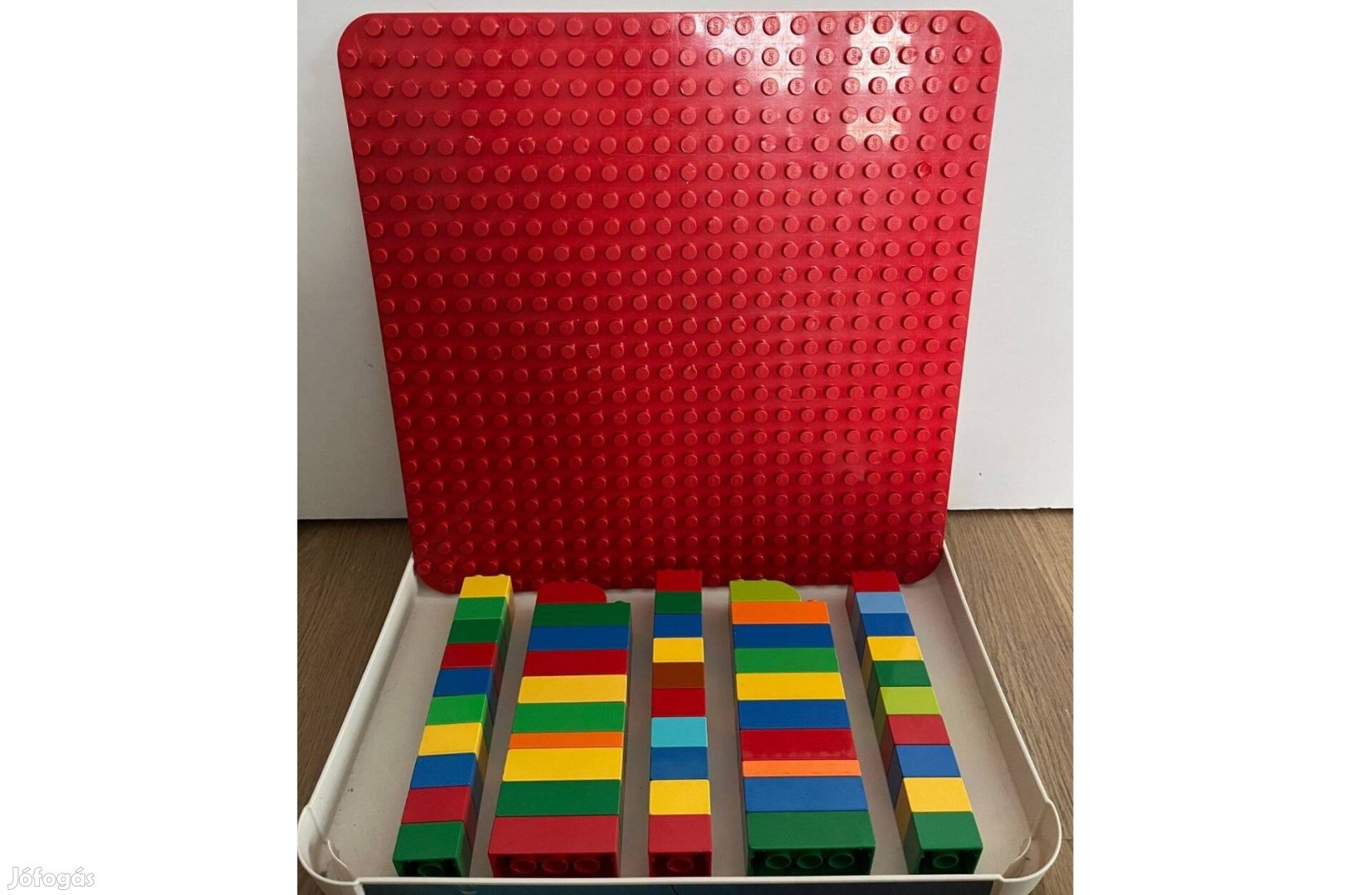 Lego Duplo nagy piros alaplap + kockacsomag