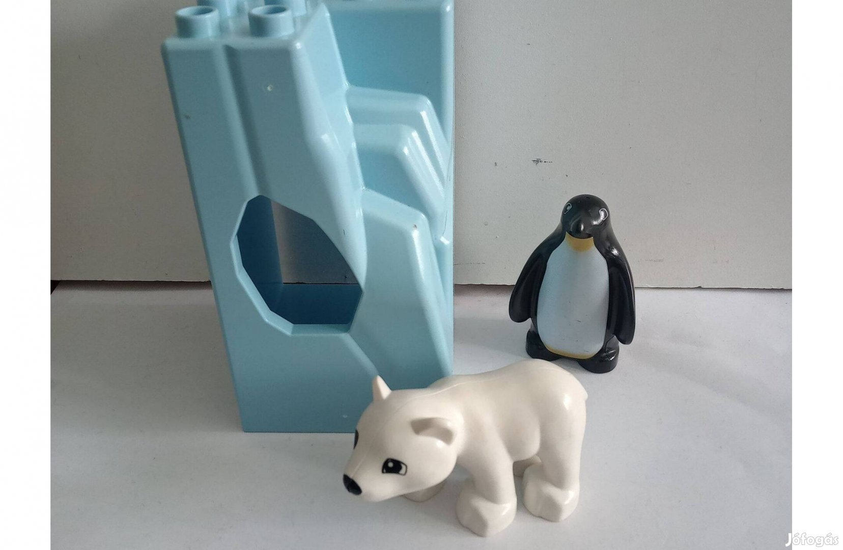 Lego Duplo sarkvidéki állatok: pingvin + jegesmedve + szikla