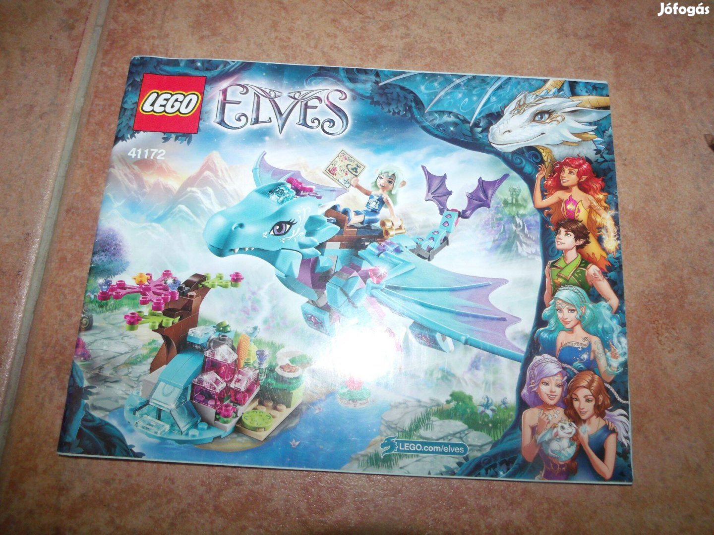 Lego Elves 41172 Kaland a Vizisárkánnyal Merina sárkány Naida tündér