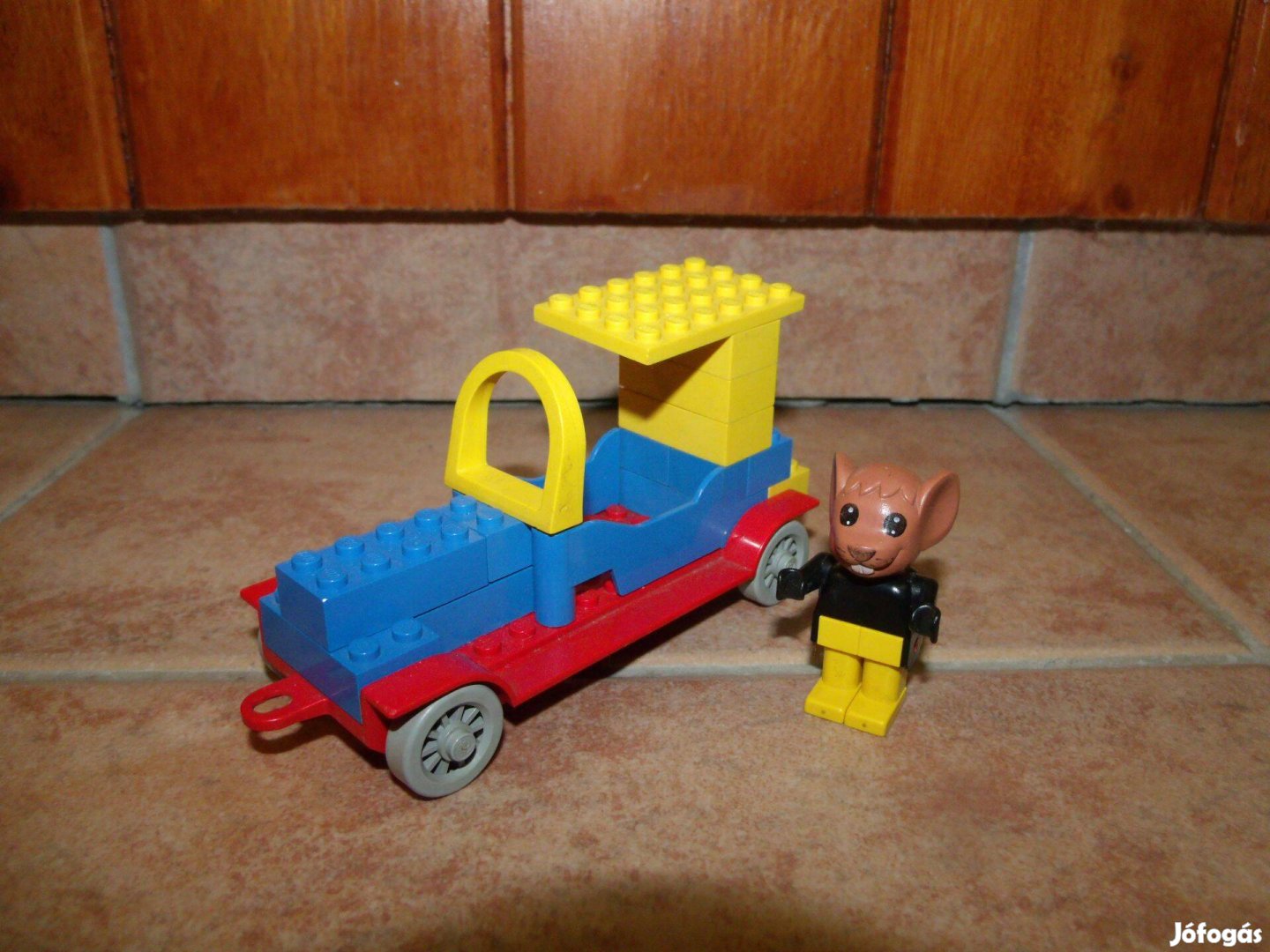 Lego Fabuland 328-1 = 121 Roadster Moe egér sportkocsija komplett