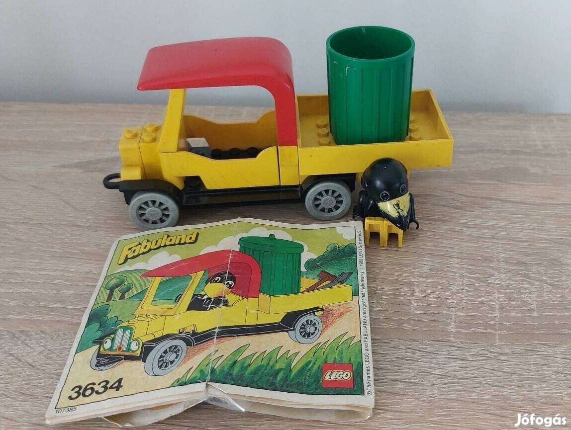 Lego Fabuland 3634 vintage készlet eredeti füzet