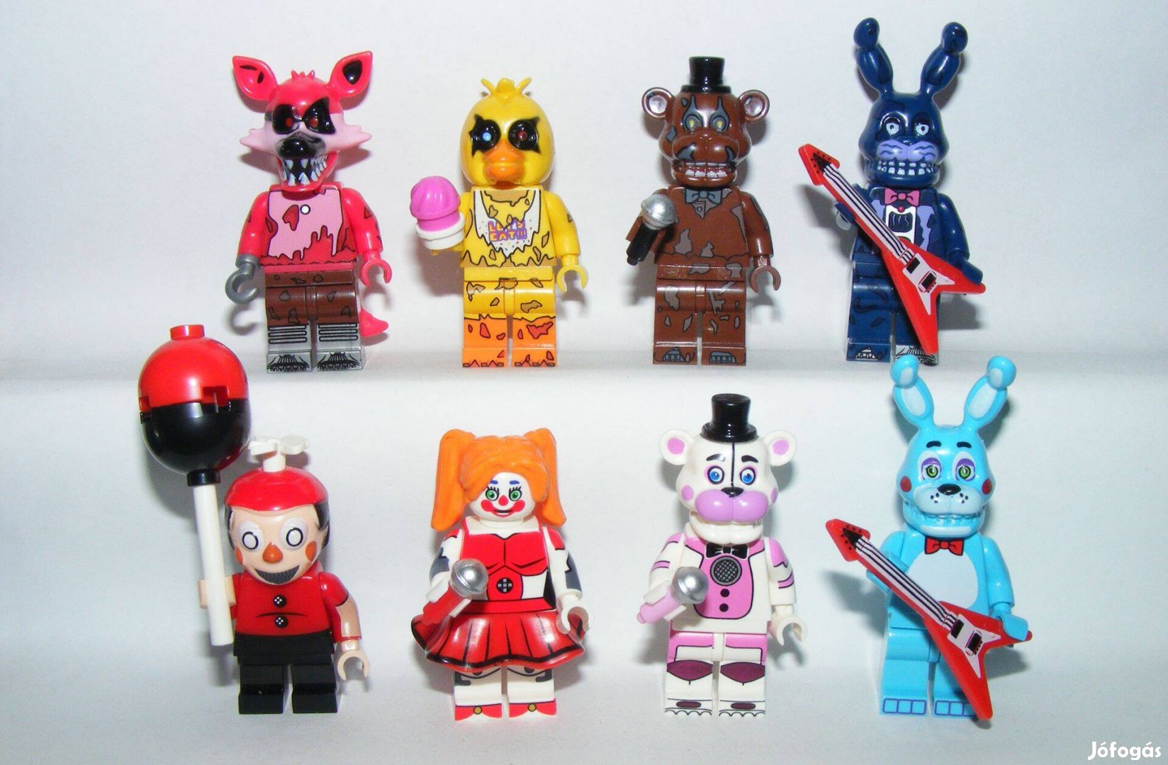 Lego Fnaf Five Nights at Freddy's Circus Baby Foxy Bonnie figura