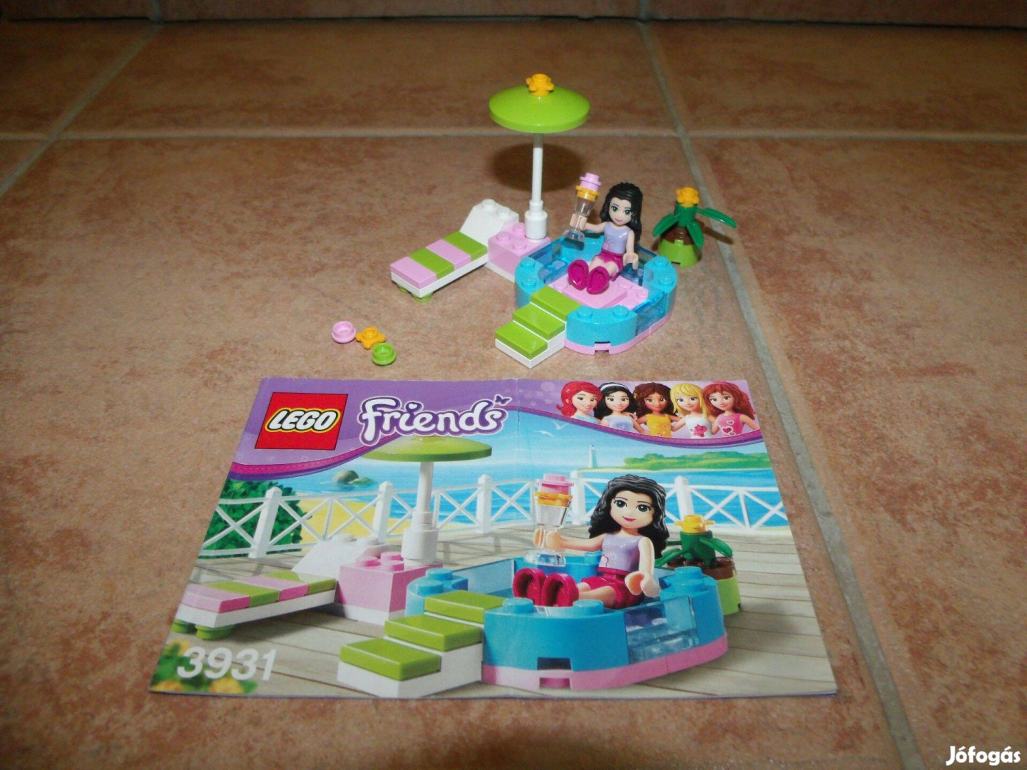 Lego Friends 3931 Emma pancsoló medencéje komplett