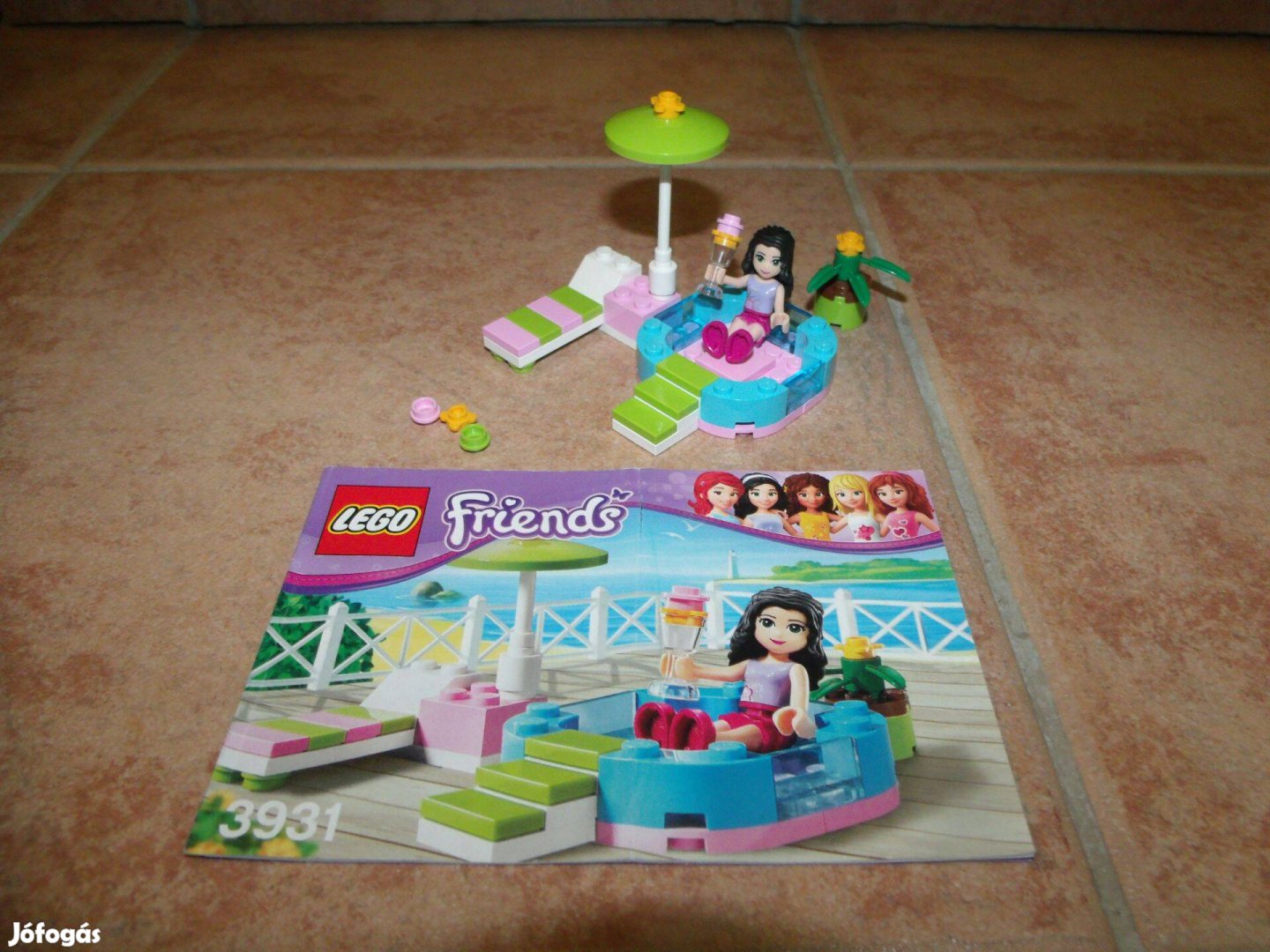 Lego Friends 3931 Emma pancsoló medencéje komplett