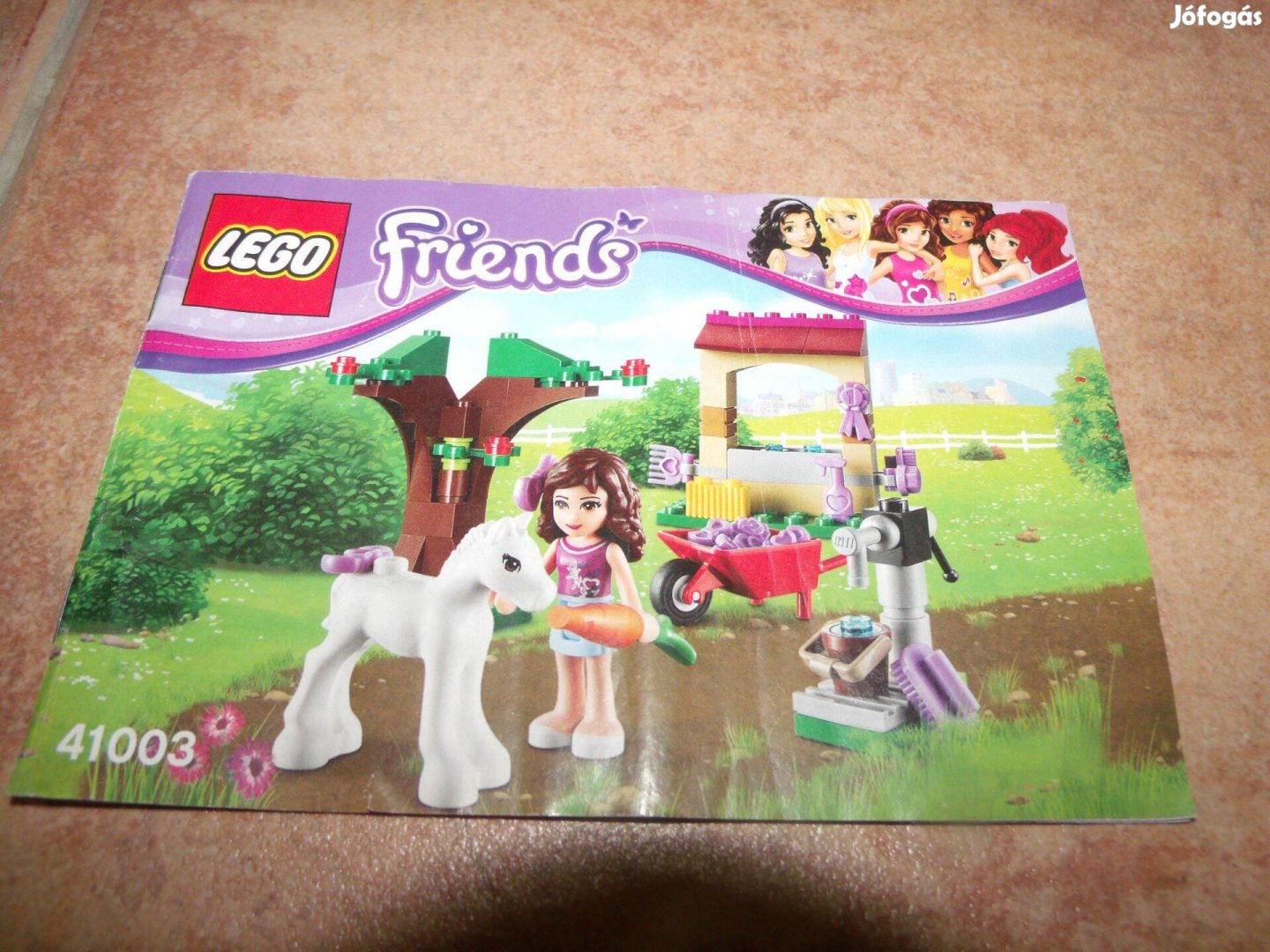 Lego Friends 41003 Olivia most született csikója komplett ló csikó