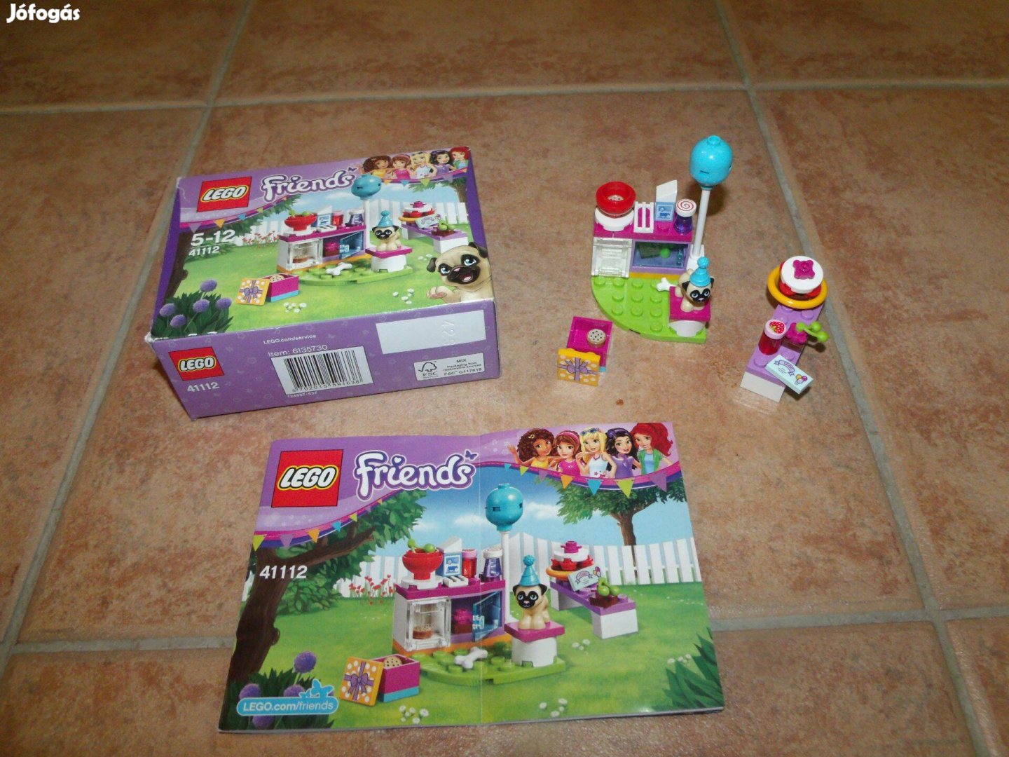 Lego Friends 41112 Parti sütemények mopsz születésnap + doboz leírás