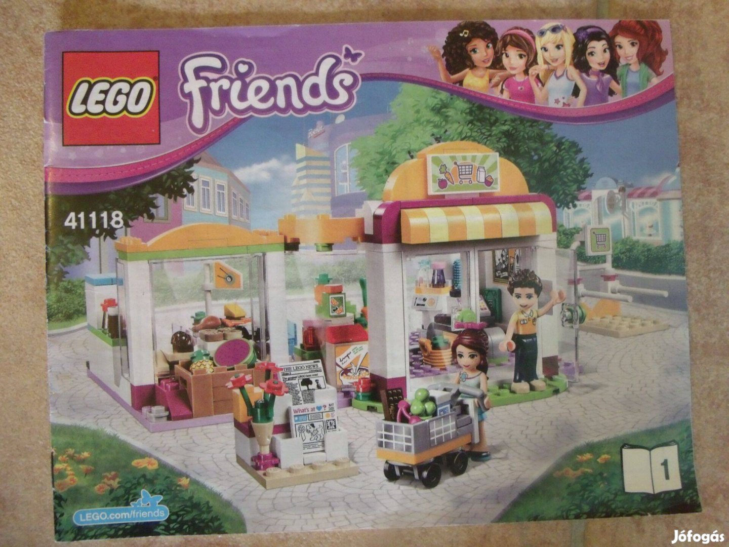 Lego Friends 41118 Heartlake szupermarket bolt bevásárlás