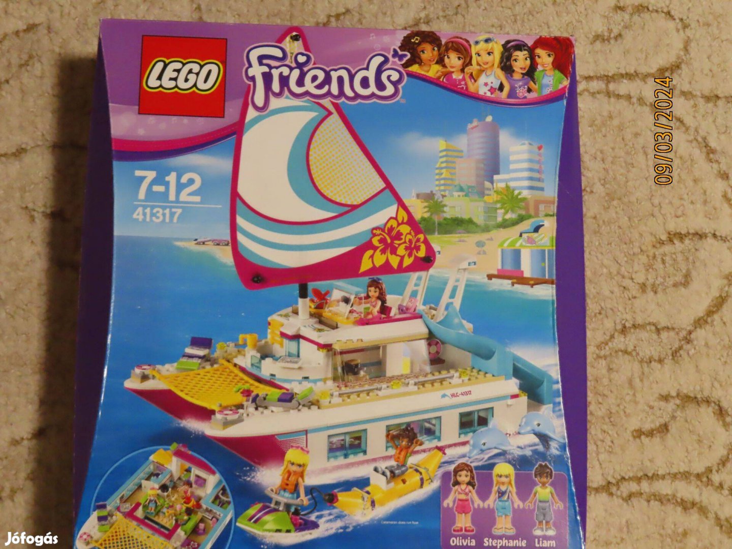 Lego Friends 41317 napsütötte katamarán