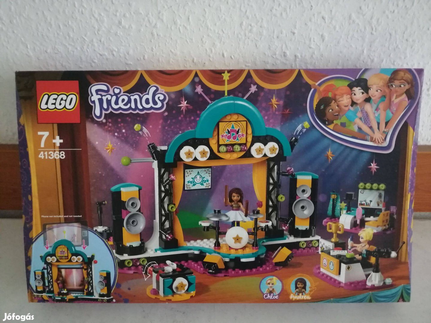 Lego Friends 41368 Andrea tehetségkutató showja új, bontatlan