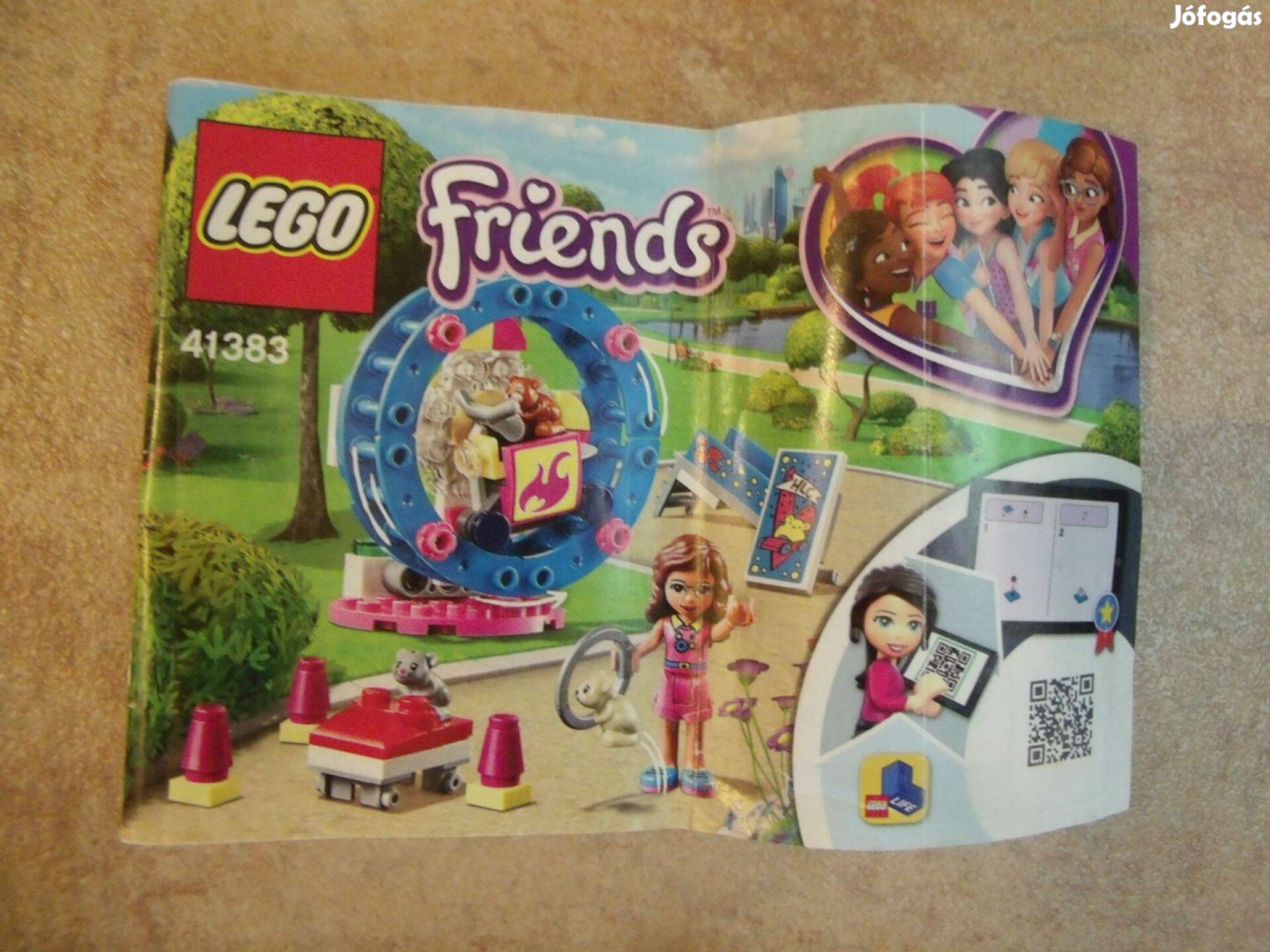 Lego Friends 41383 Olivia hörcsögjátszótere mókuskerék 3