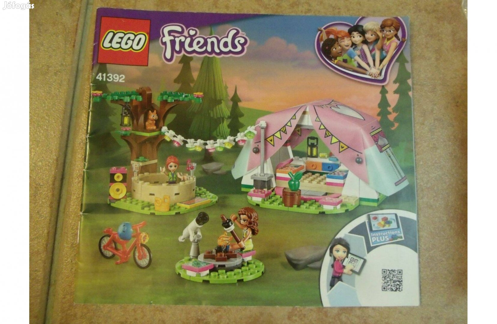 Lego Friends 41392 Kemping sátrazás kempingezés mókus sátor
