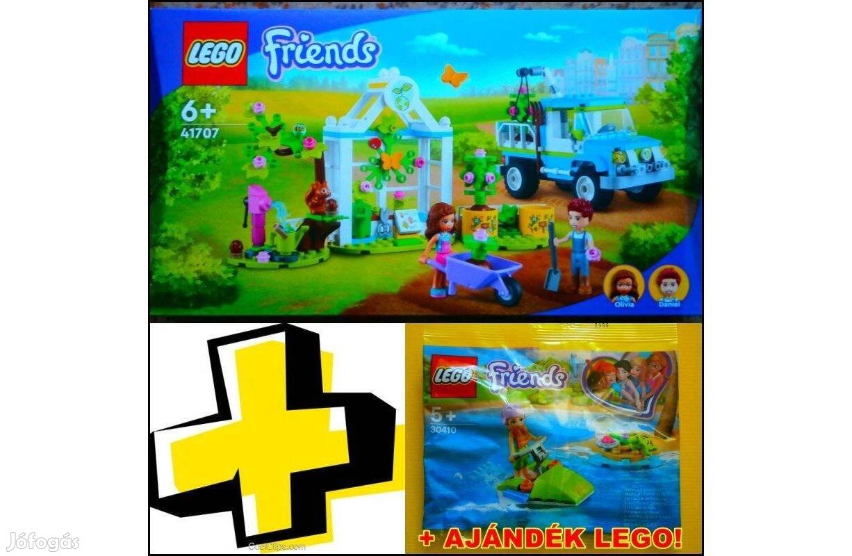 Lego Friends 41707 Faültető jármű + ajándék Lego - Új, bontatlan