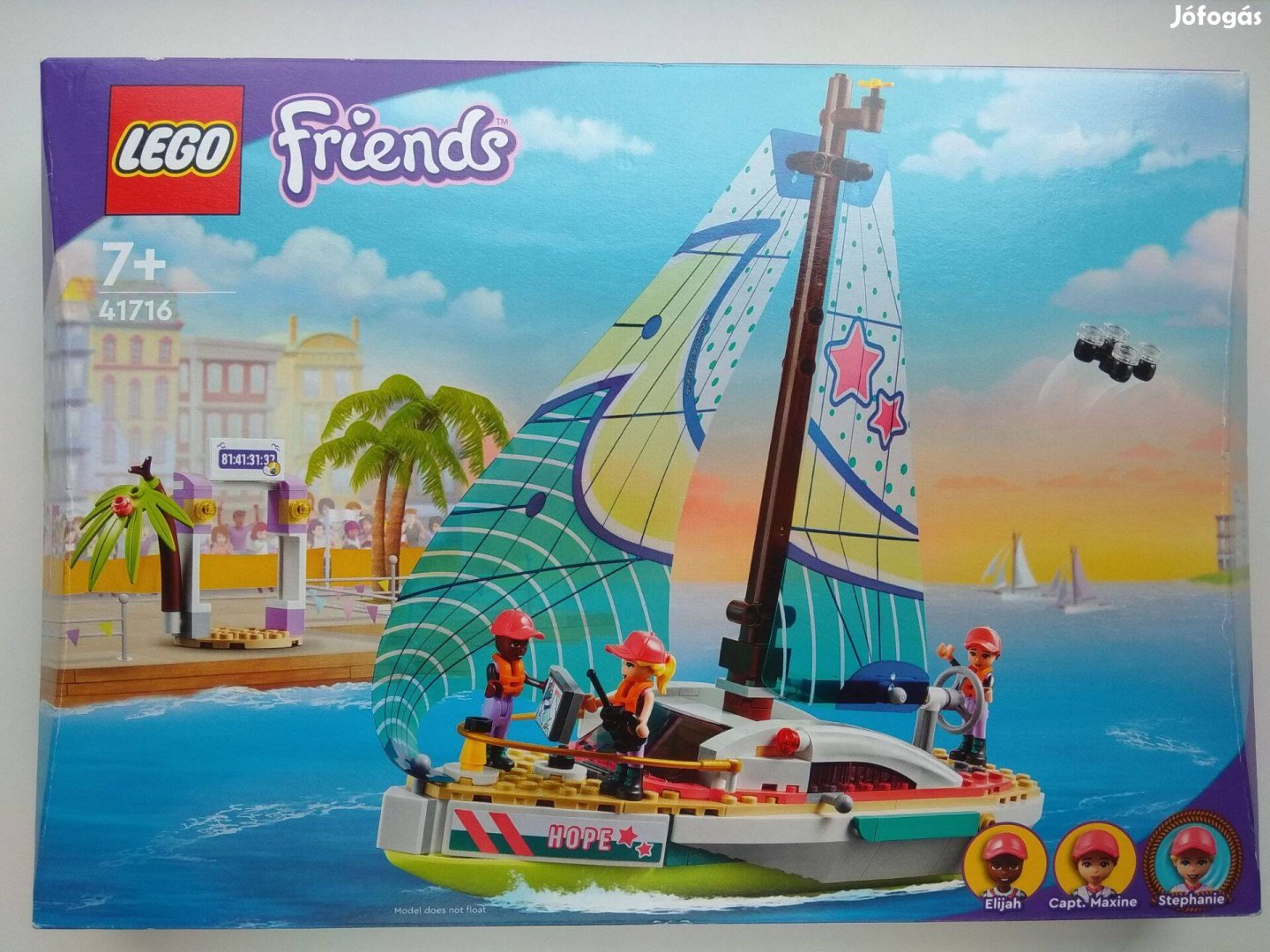 Lego Friends 41716 Stephanie vitorlás kalandja bontatlan új