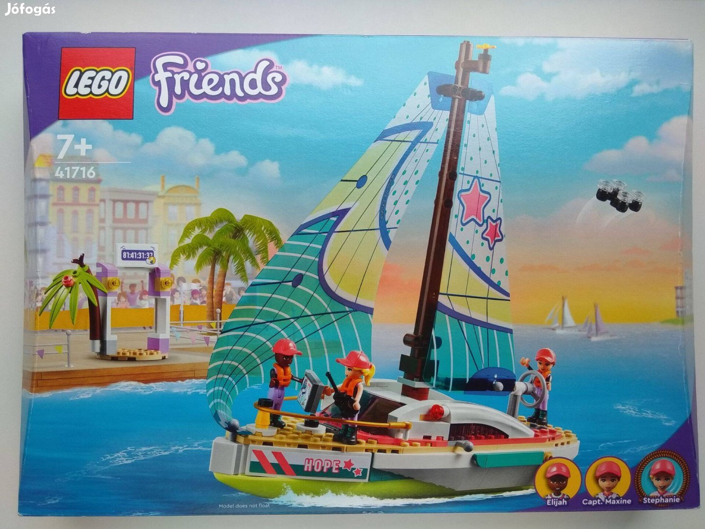 Lego Friends 41716 Stephanie vitorlás kalandja új bontatlan