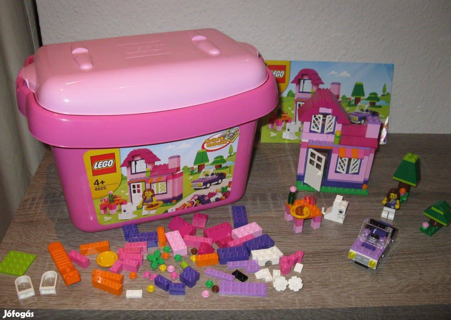 Lego Friends 4625 Rózsaszín elemtartó doboz az összes elemmel