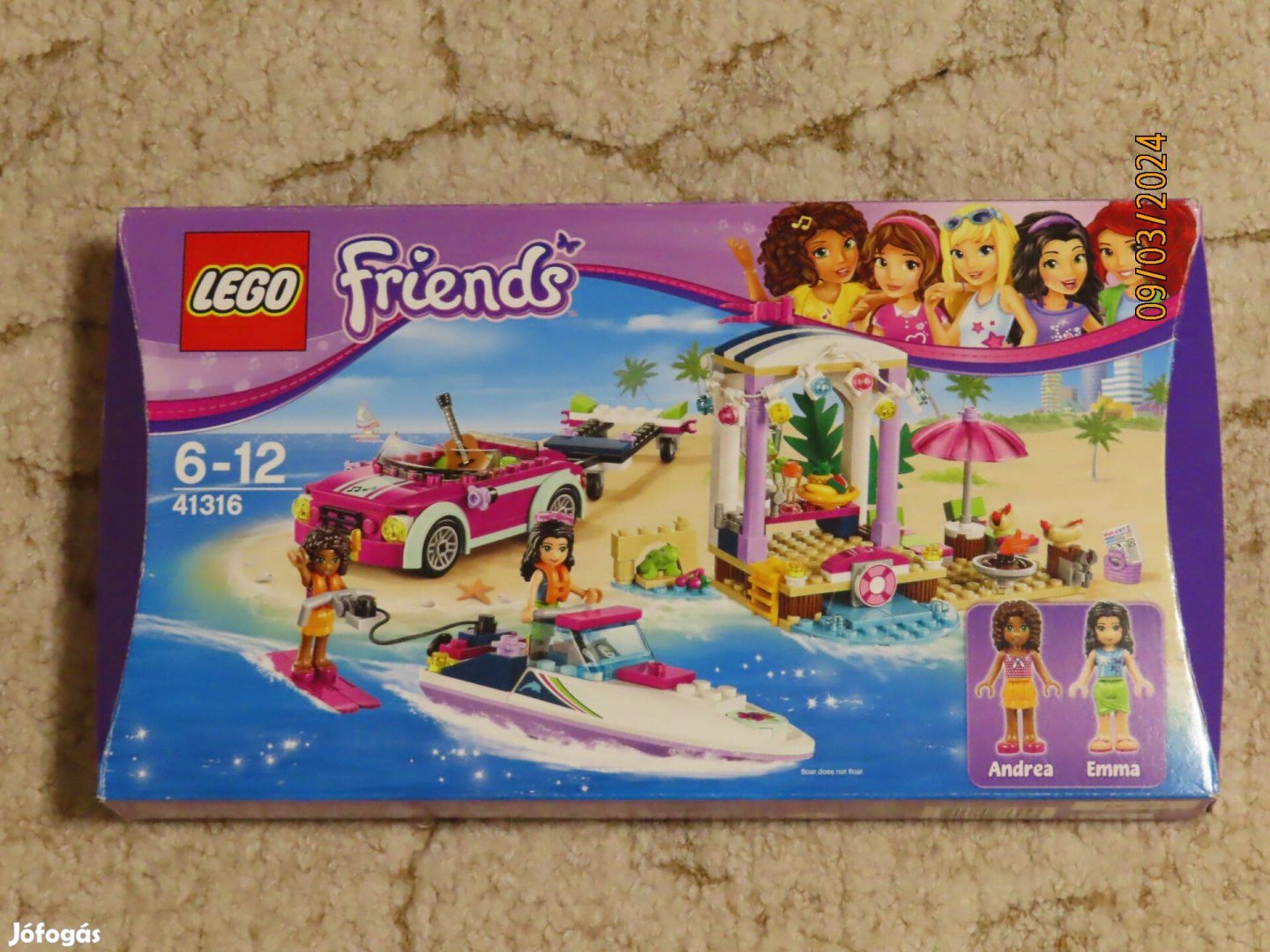 Lego Friends Andrea versenymotosrcsónak szállítója 41316