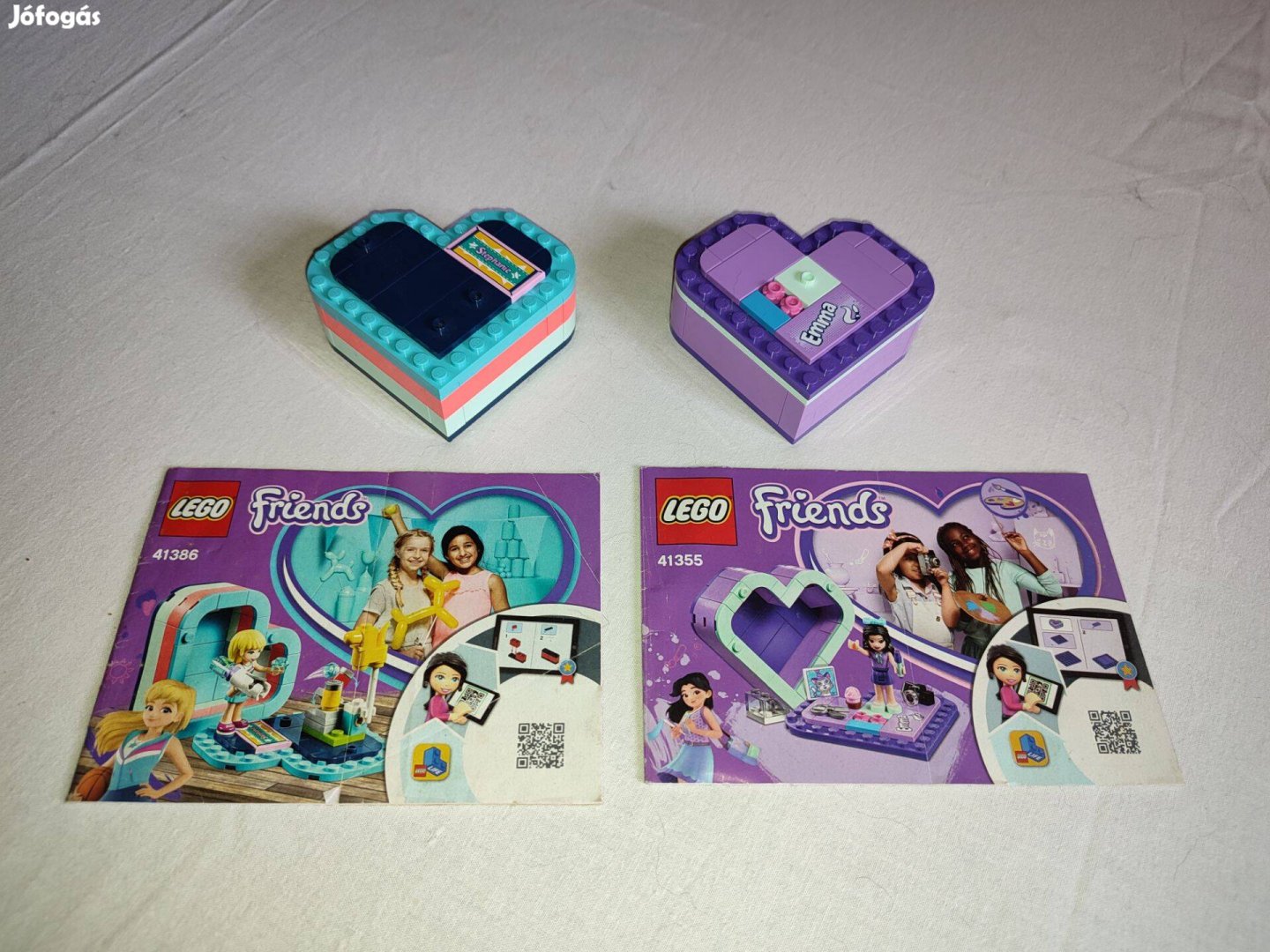 Lego Friends, szív alakú dobozok 41386, 41355