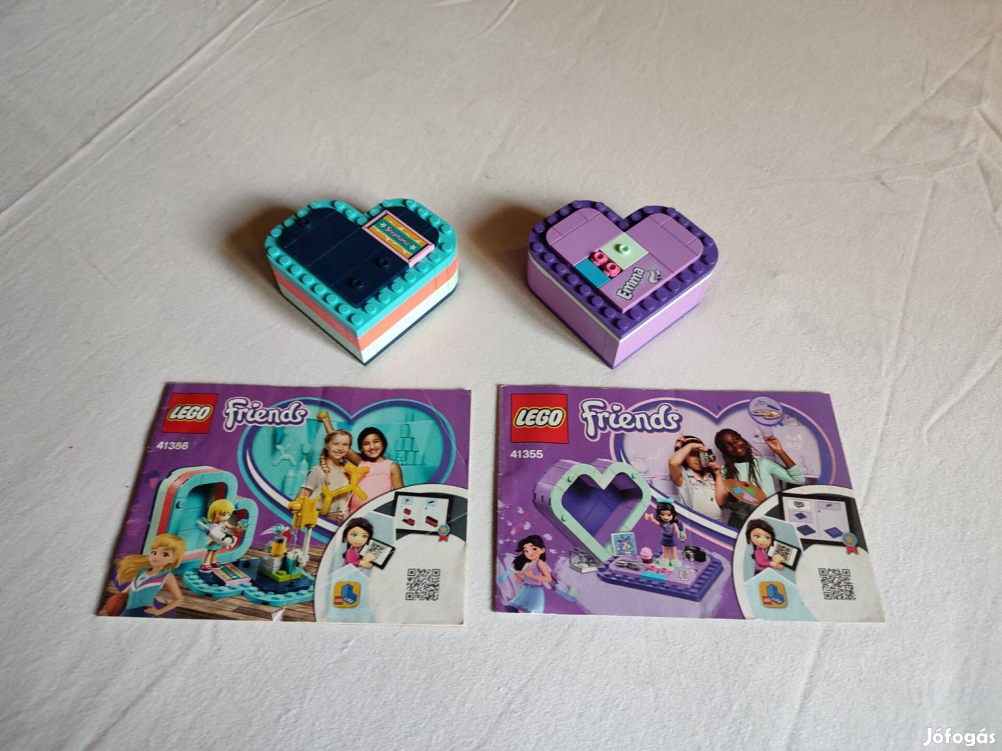 Lego Friends, szív alakú dobozok 41386, 41355