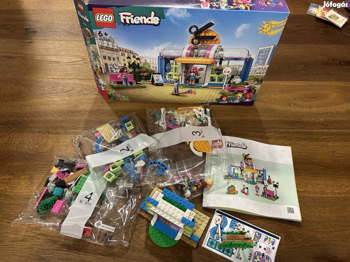 Lego Friends fodrászat összes darabjával és dobozával