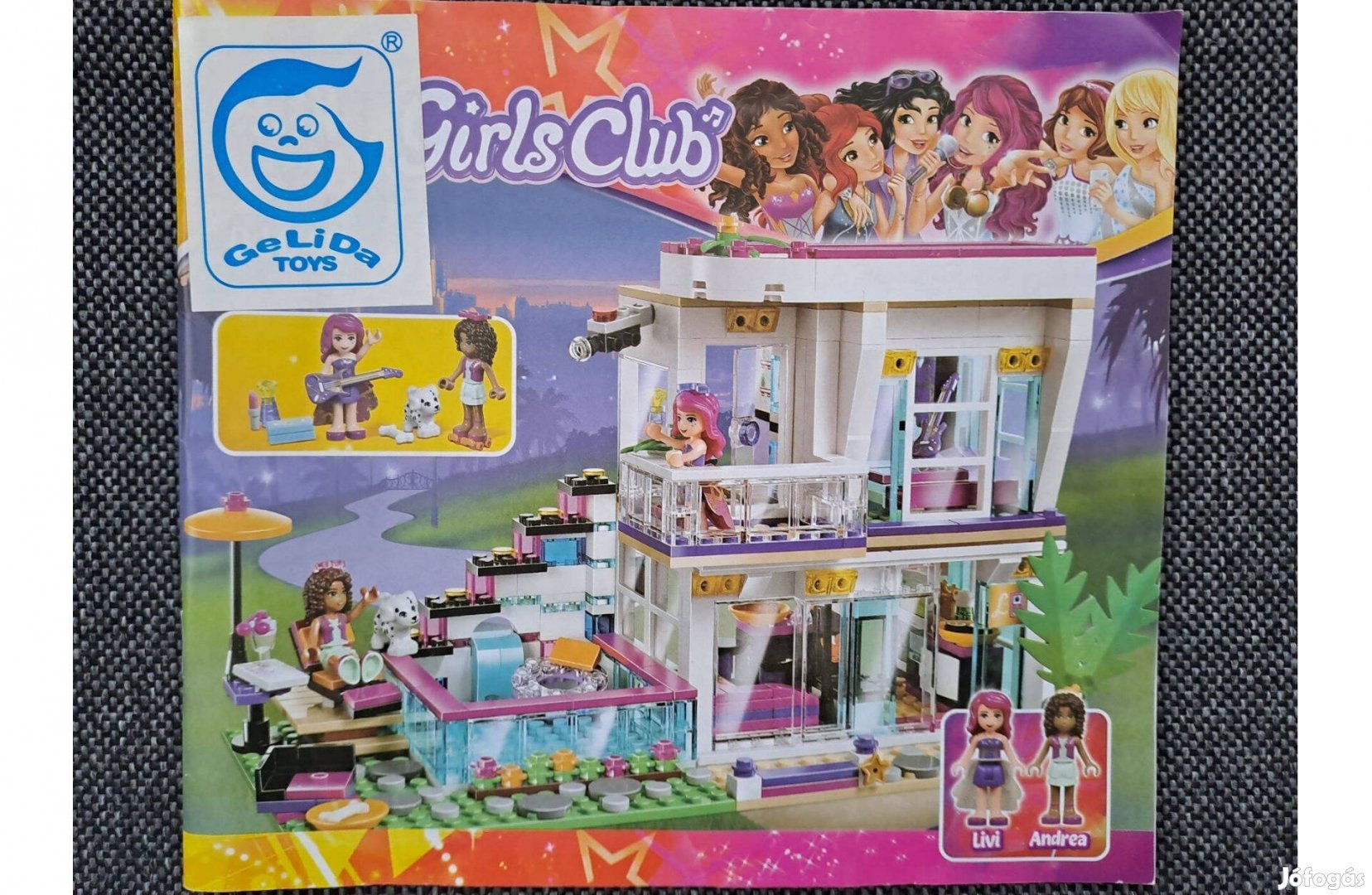 Lego Friends kompatibilis 41135 Livi popsztár háza építőjáték