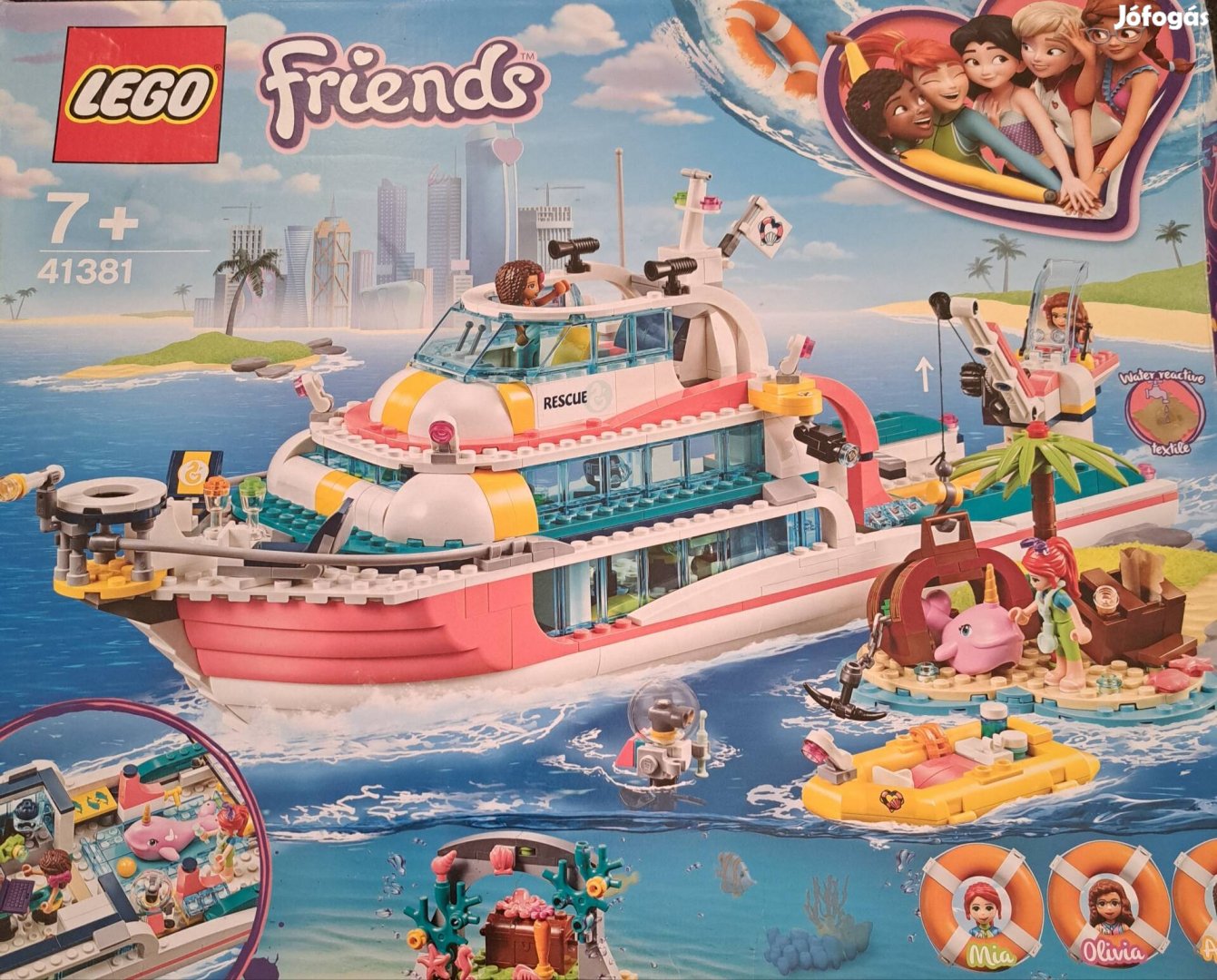 Lego Friends mentőhajó 