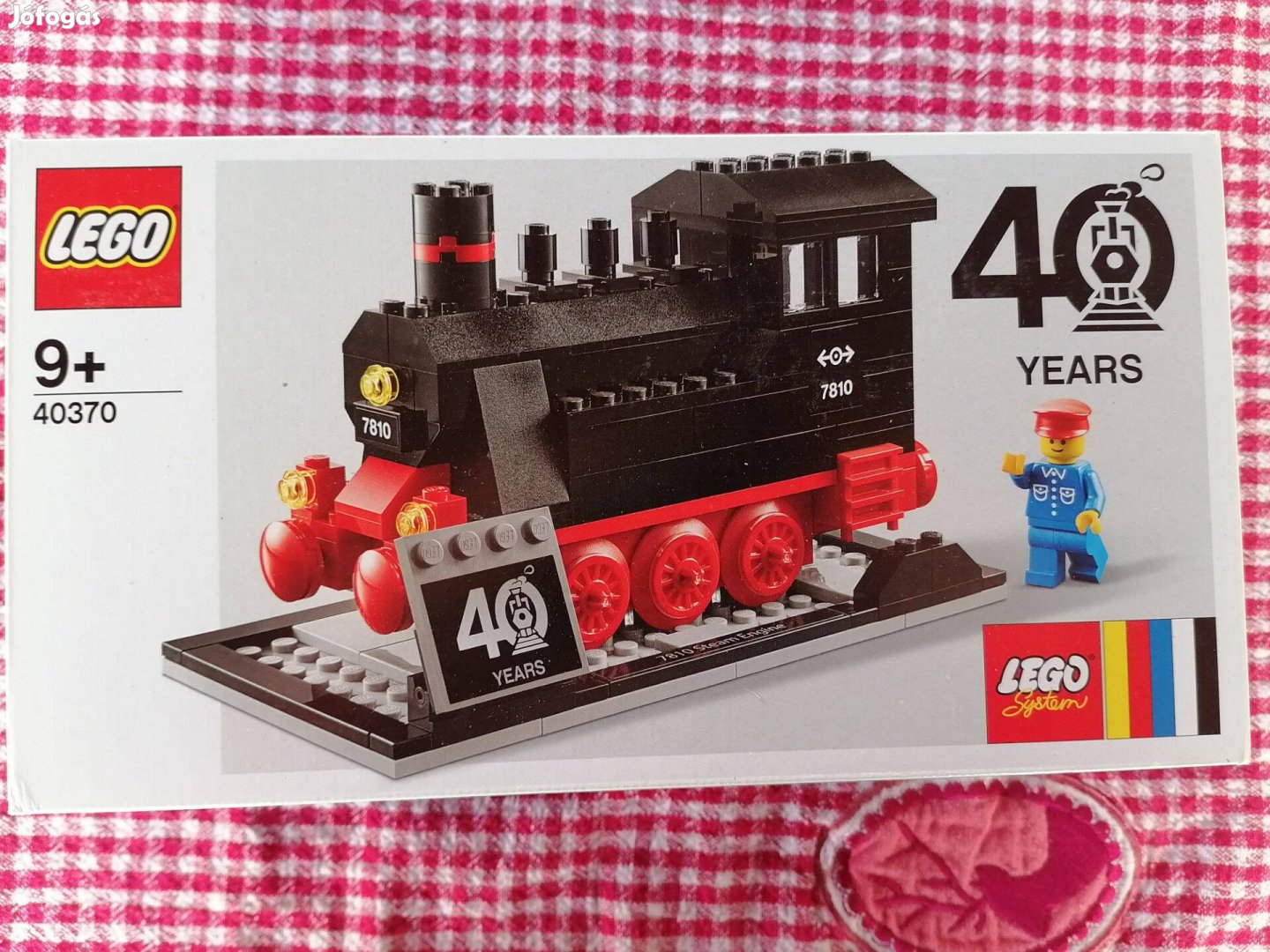 Lego Gőzmozdony 40 éves jubileumi vonatkészlet 40370 új, bontatlan