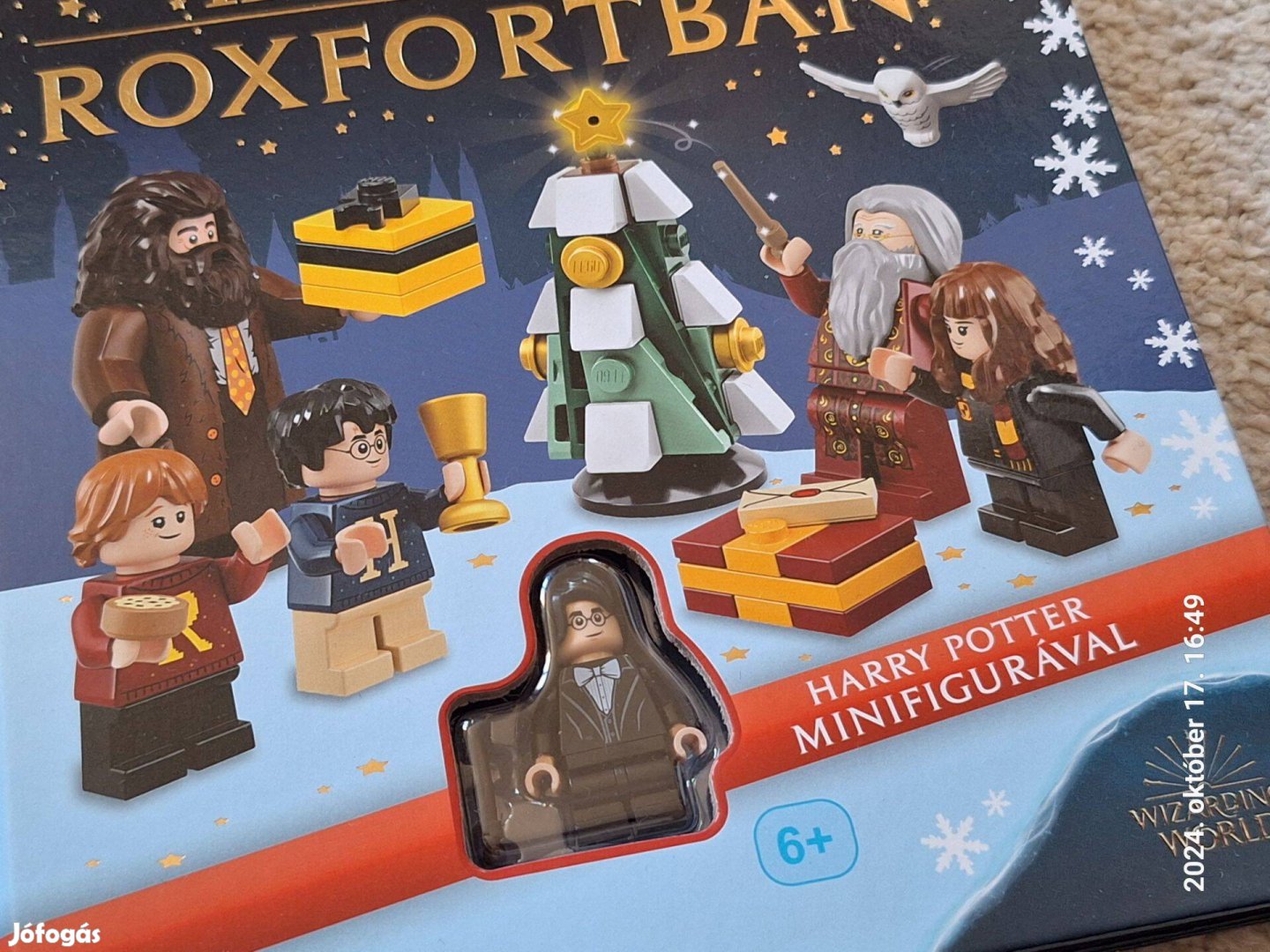 Lego Harry Potter book Karácsony a Roxfortban könyv HP minifigura