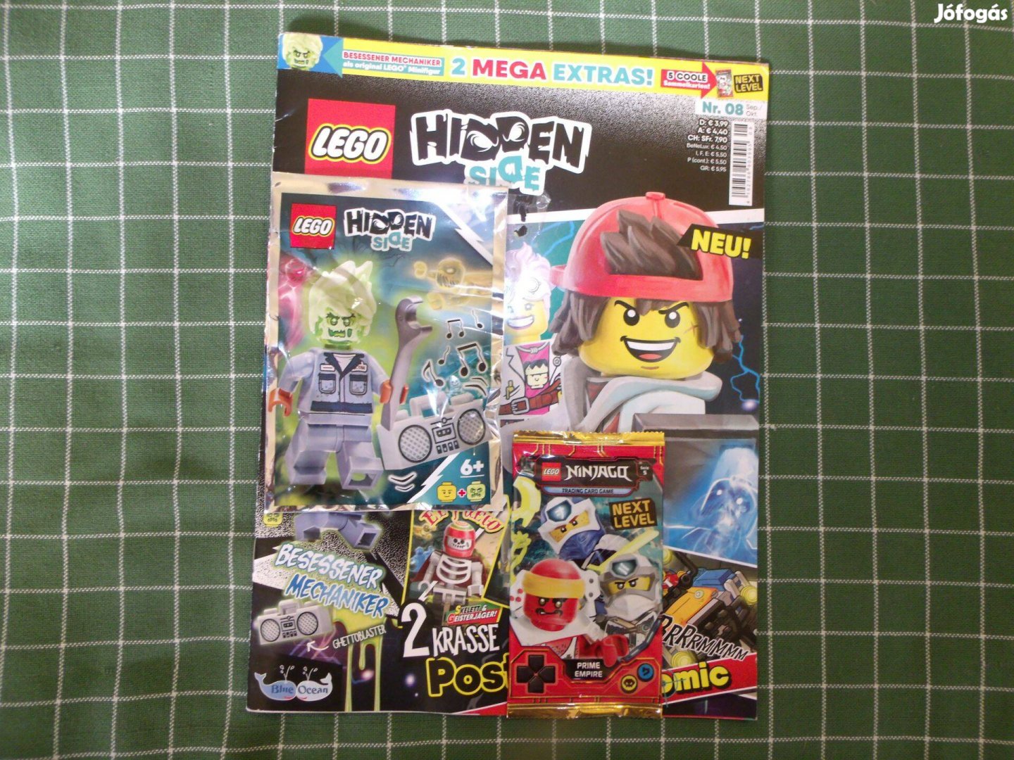 Lego Hidden Side új 792008 Scott Francis Megszállott szerelő + újság