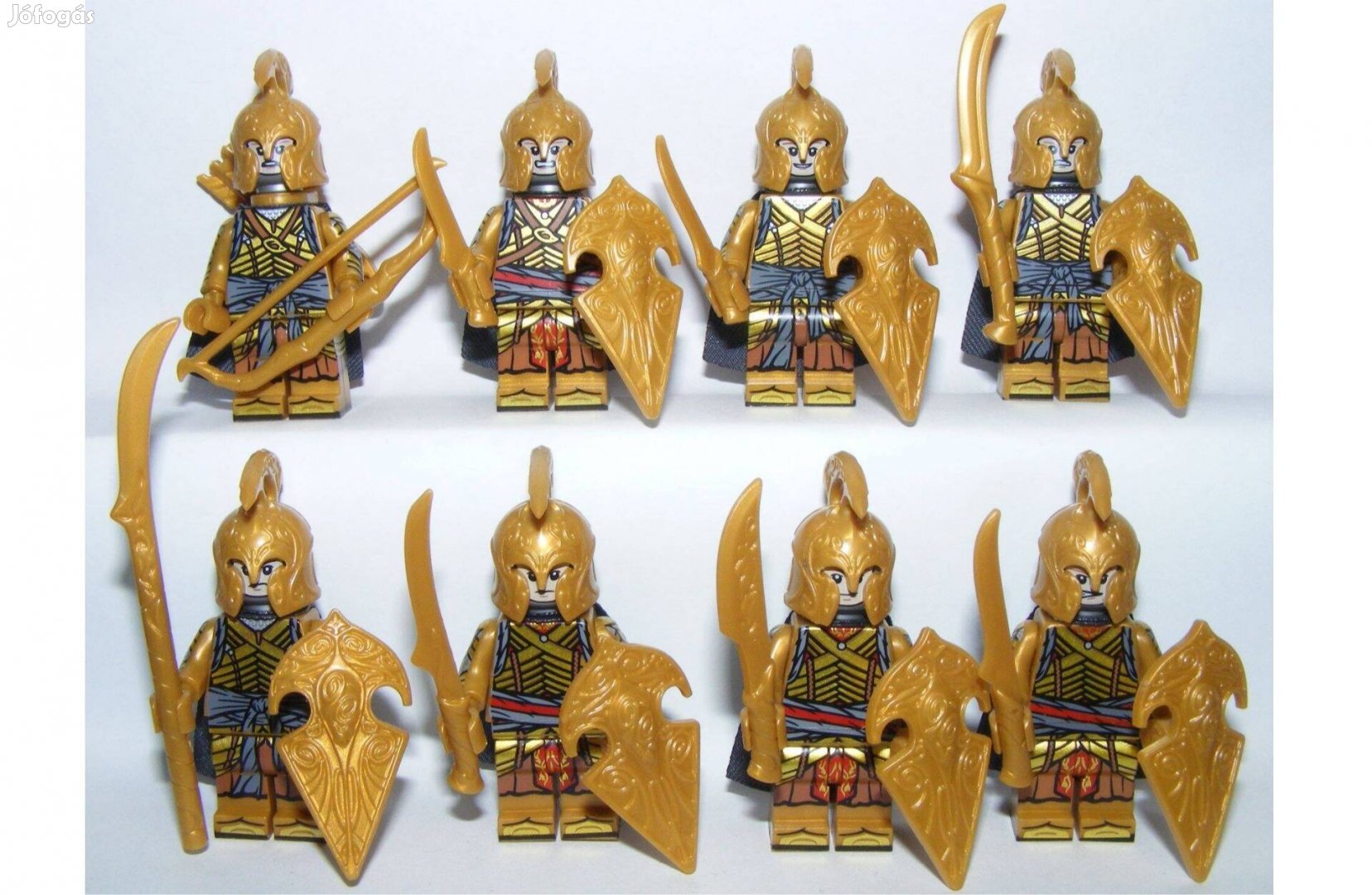 Lego Hobbit Gyűrűk Ura Castle figurák Elf Tünde katona figura katonák