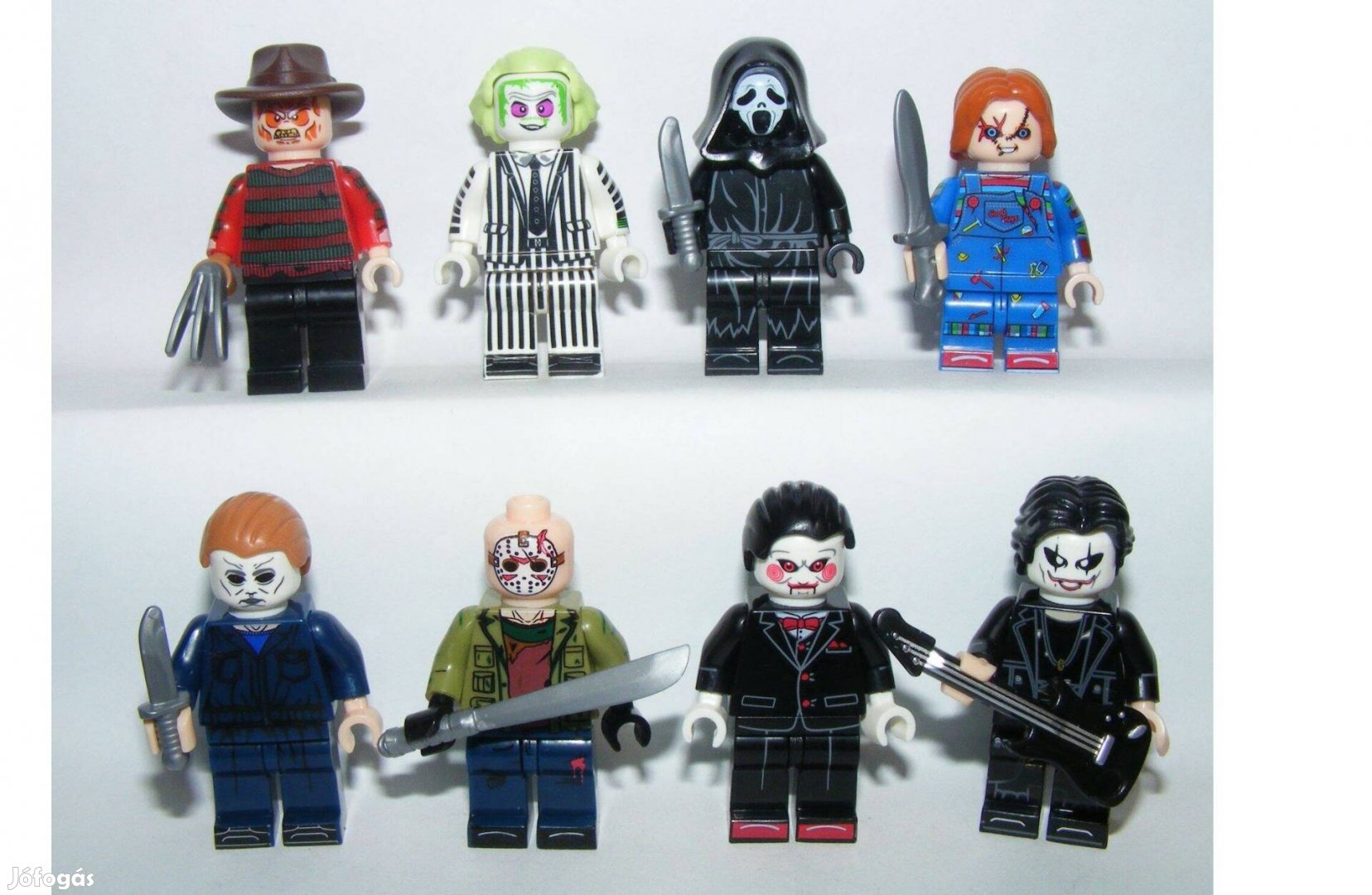 Lego Horror Figurák Jigsaw Fűrész Sikoly Jason Freddy Kruger Chucky