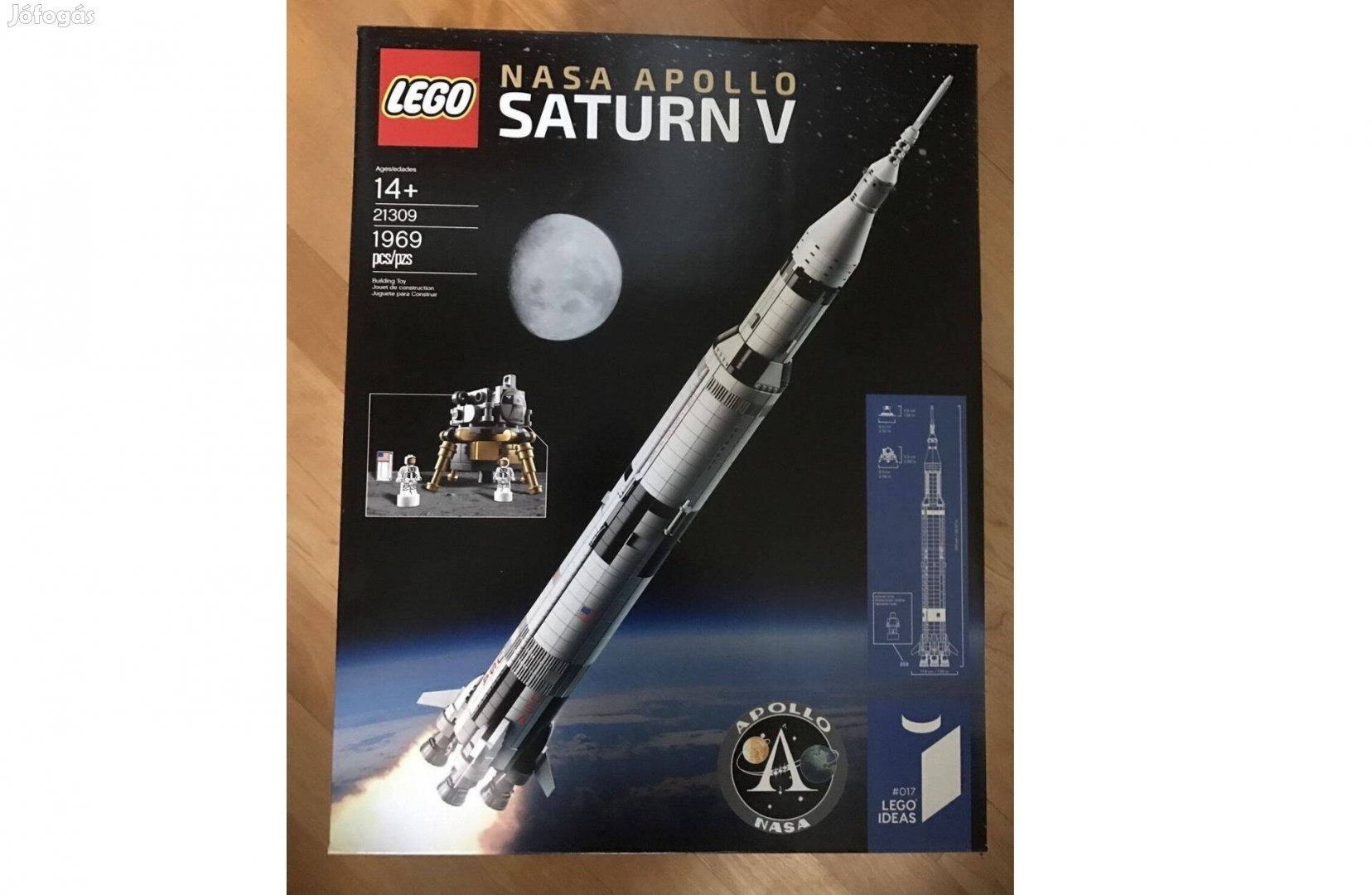 Lego Ideas 21309 / 92176 Space Apollo Saturn V rakéta Új BP!