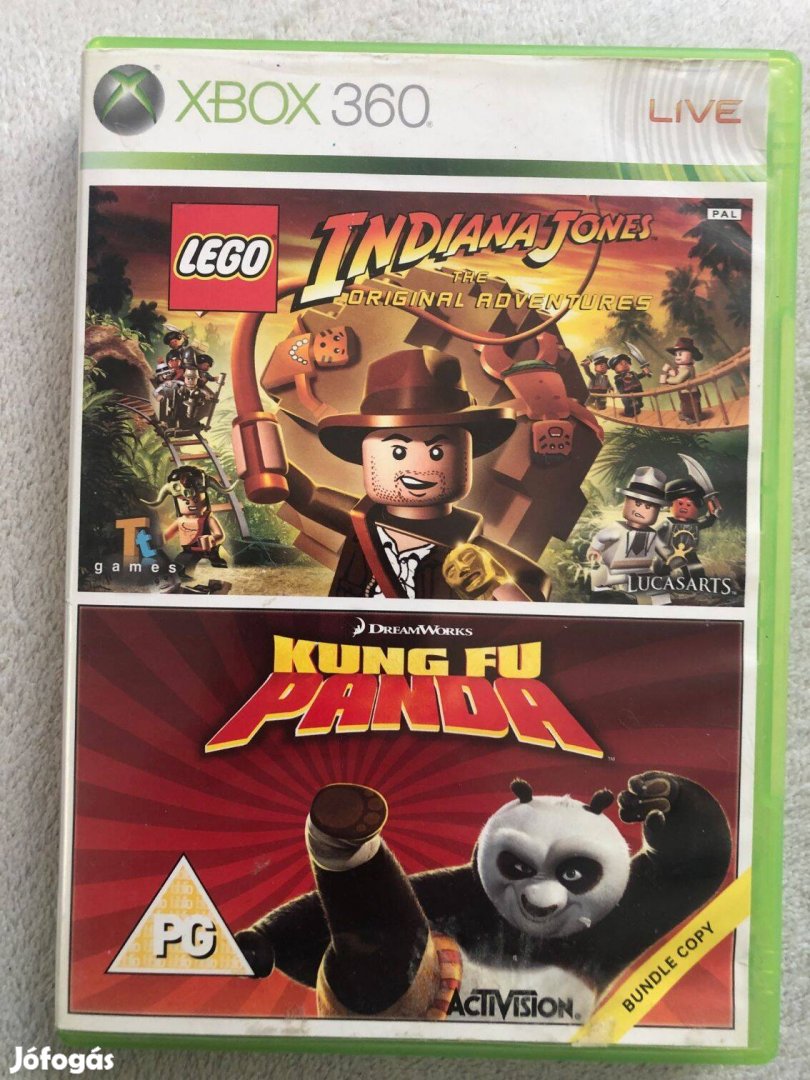 Lego Indiana Jones + Kung Fu Panda Xbox 360 játé