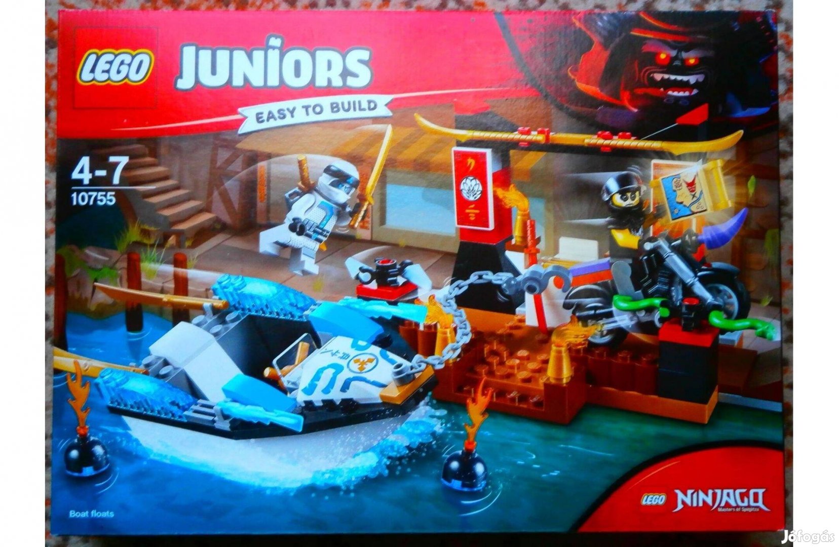 Lego Juniors 10755 Zane nindzsahajós üldözése - Új, bontatlan