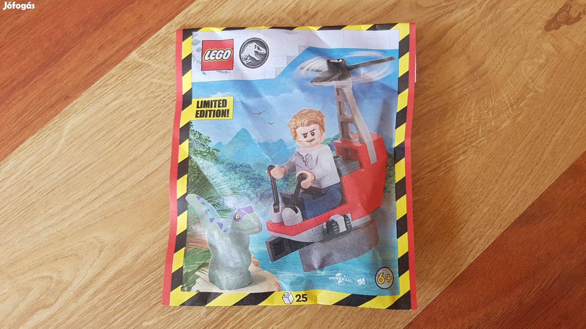 Lego Jurassic World 122403 Owen helikopterrel és raptorral