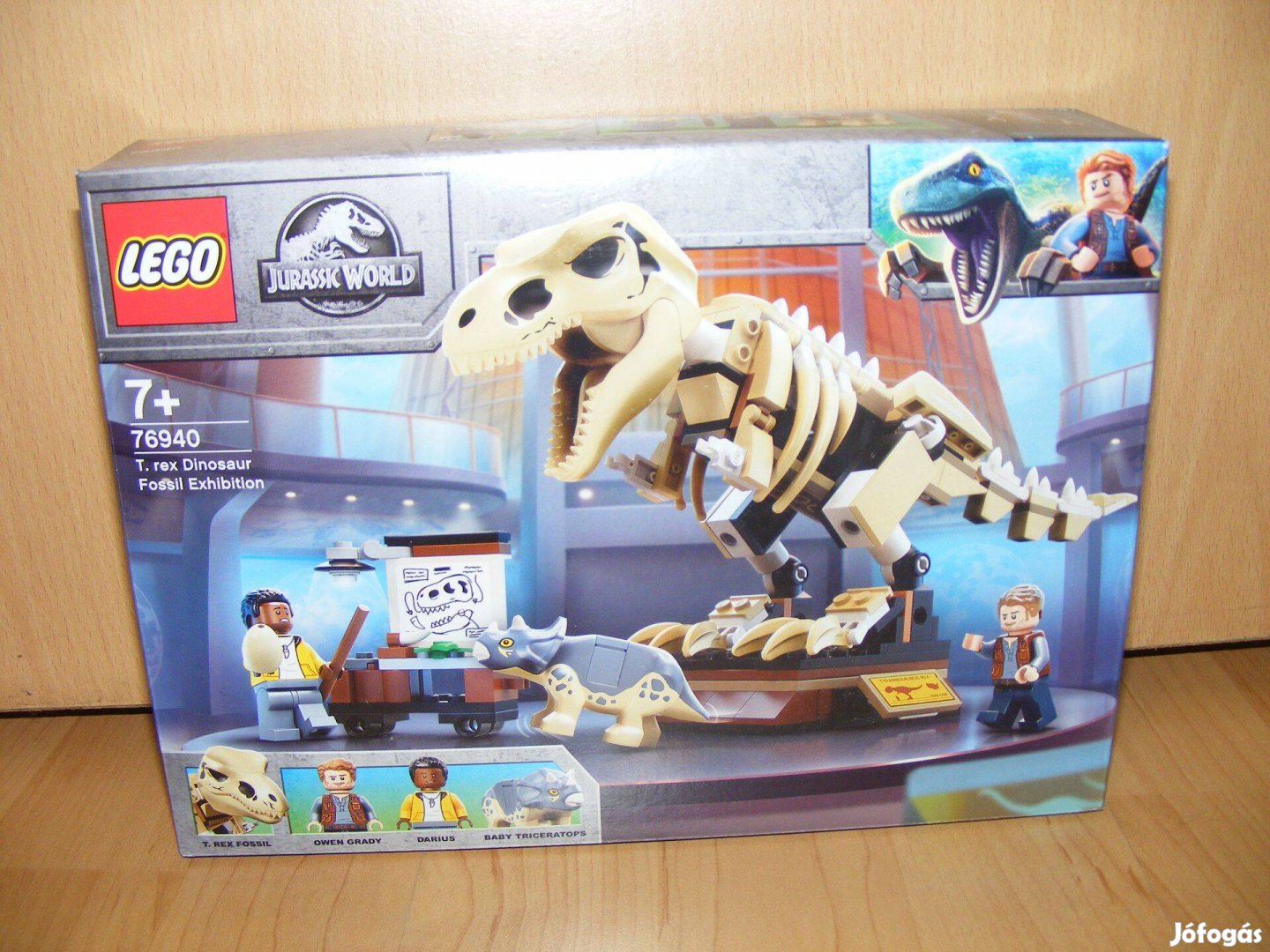 Lego Jurassic World 76940 T-Rex dinoszaurusz őskövület kiállítás Új BP