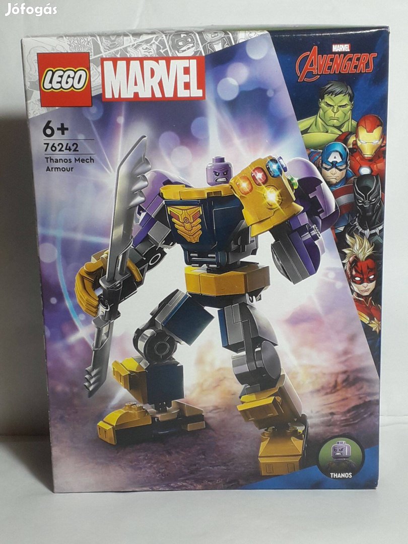 Lego Marvel Superheroes 76242 Thanos Mech Armor 2023 Új! Bontatlan!