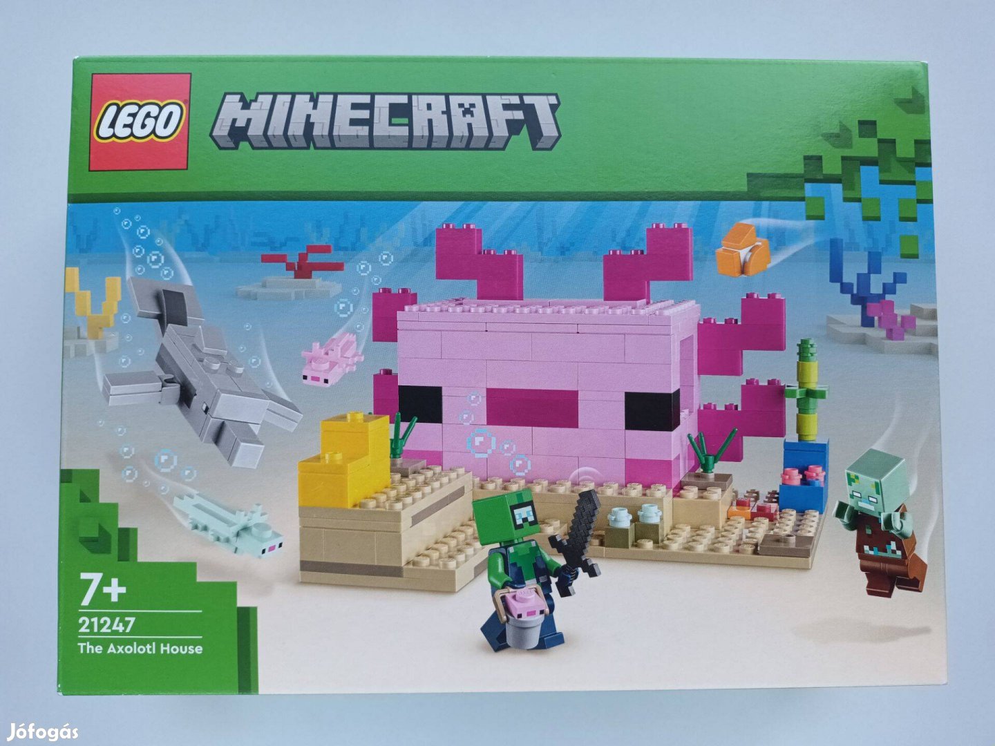 Lego Minecraft 21247 Az Axolotl ház új bontatlan