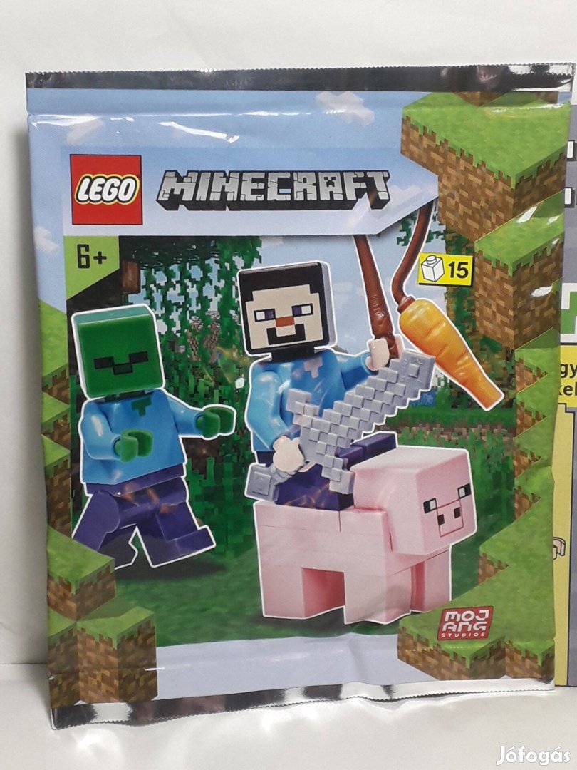 Lego Minecraft Mini Foil Pack 662101 Steve, Zombie and Pig 2021