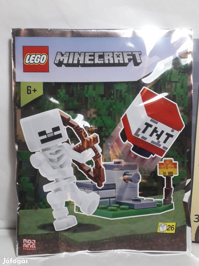 Lego Minecraft Mini Foil Pack 662102 TNT Launcher and Skeleton 2022