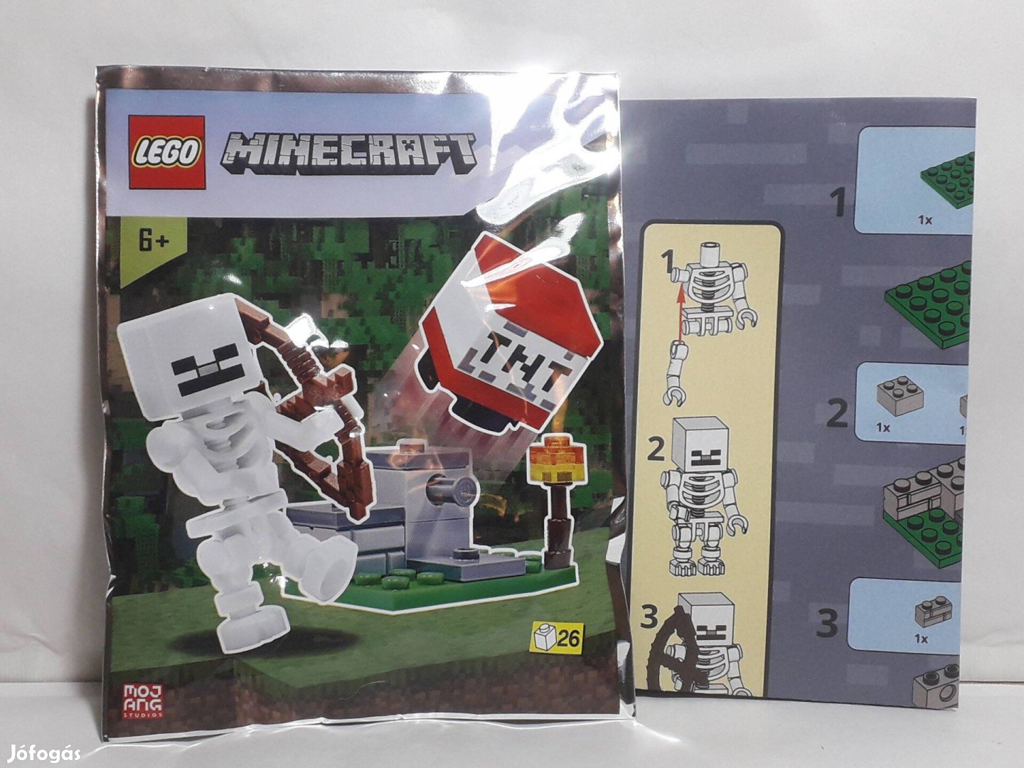 Lego Minecraft Mini Foil Pack 662102 TNT Launcher and Skeleton 2022
