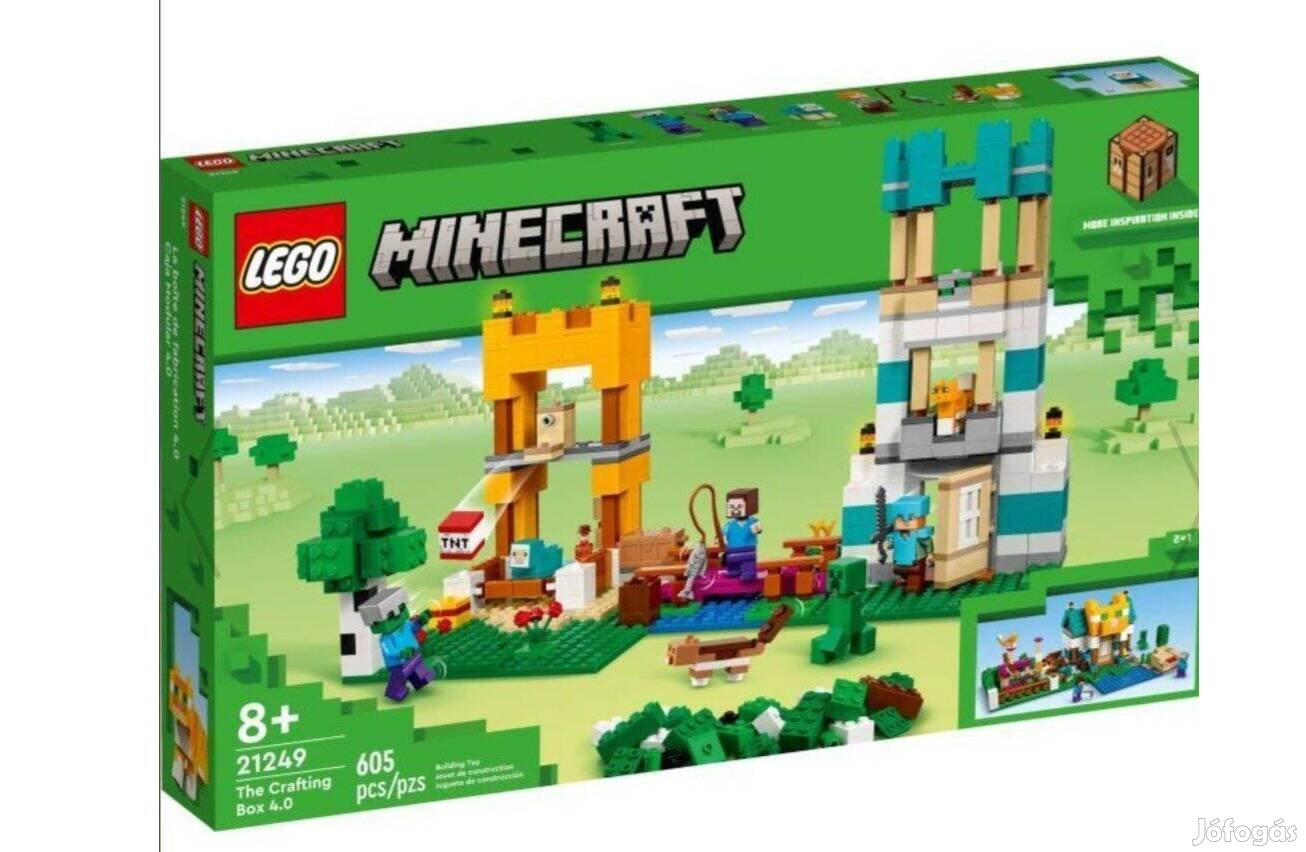 Lego Minecraft (21249) 605 darabos bontatlan, új készlet