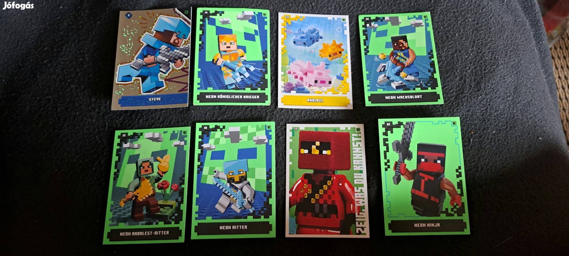 Lego Minecraft gyűjthető kártyák. 