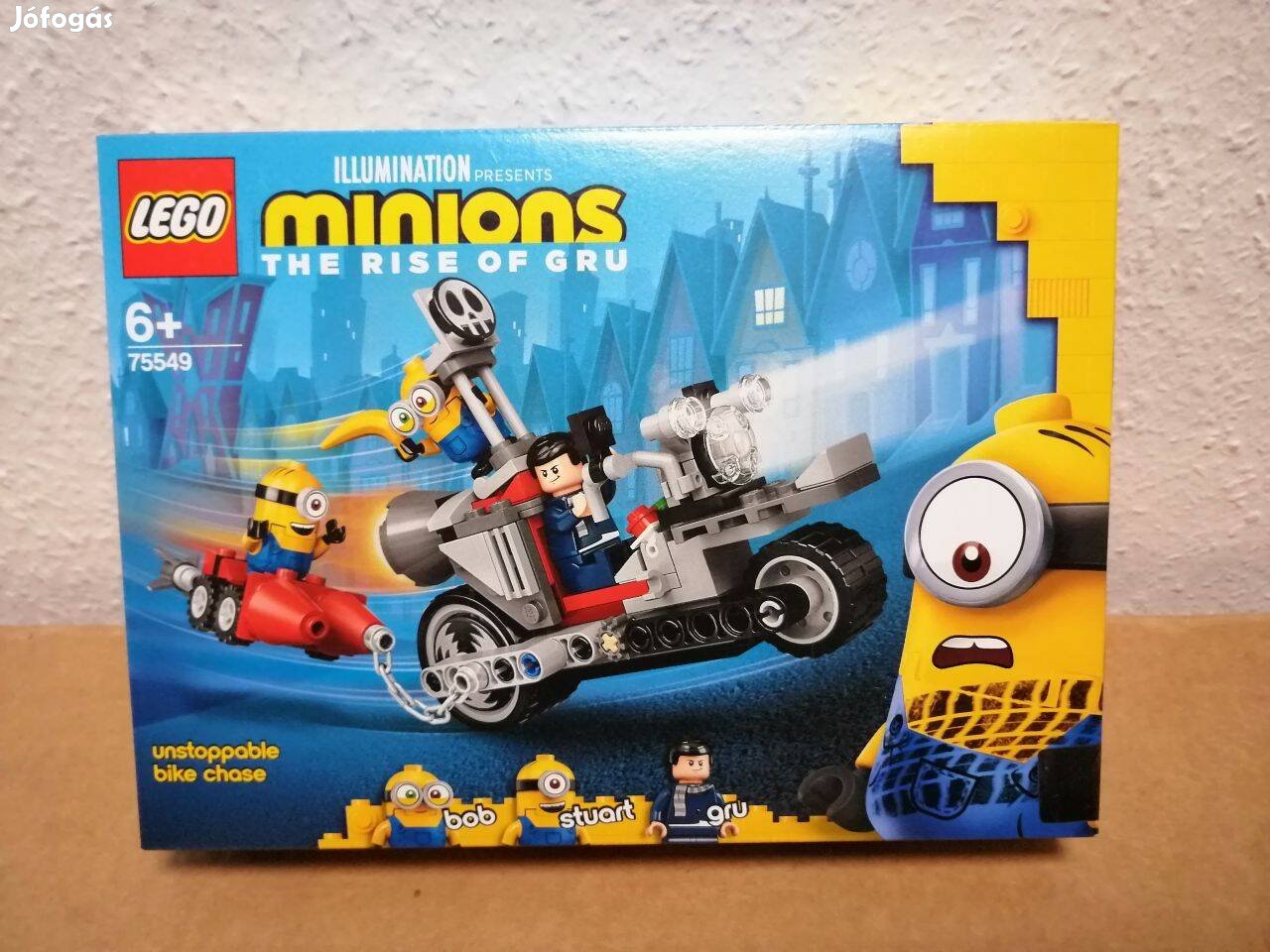 Lego Minions 75549 Megállíthatatlan motoros üldözés új, bontatlan