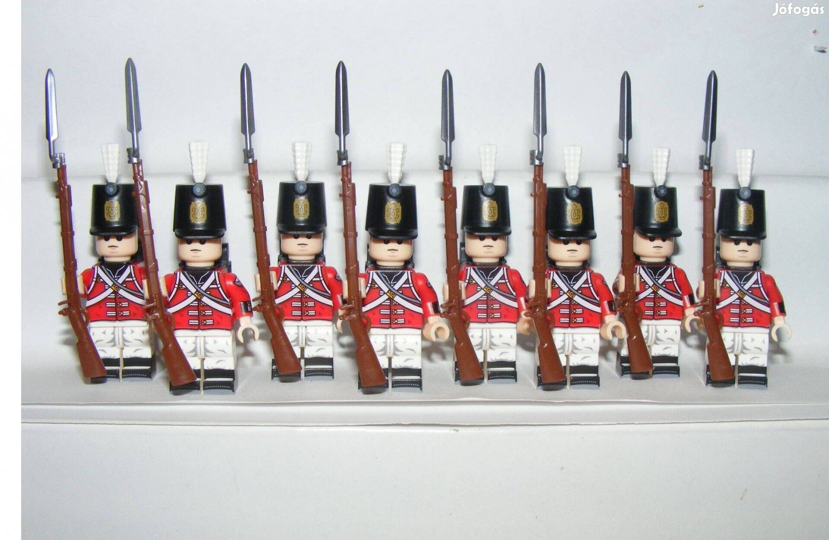 Lego Napóleon háborúk Brit gárdisták muskétás katonák 8db katona fegyv
