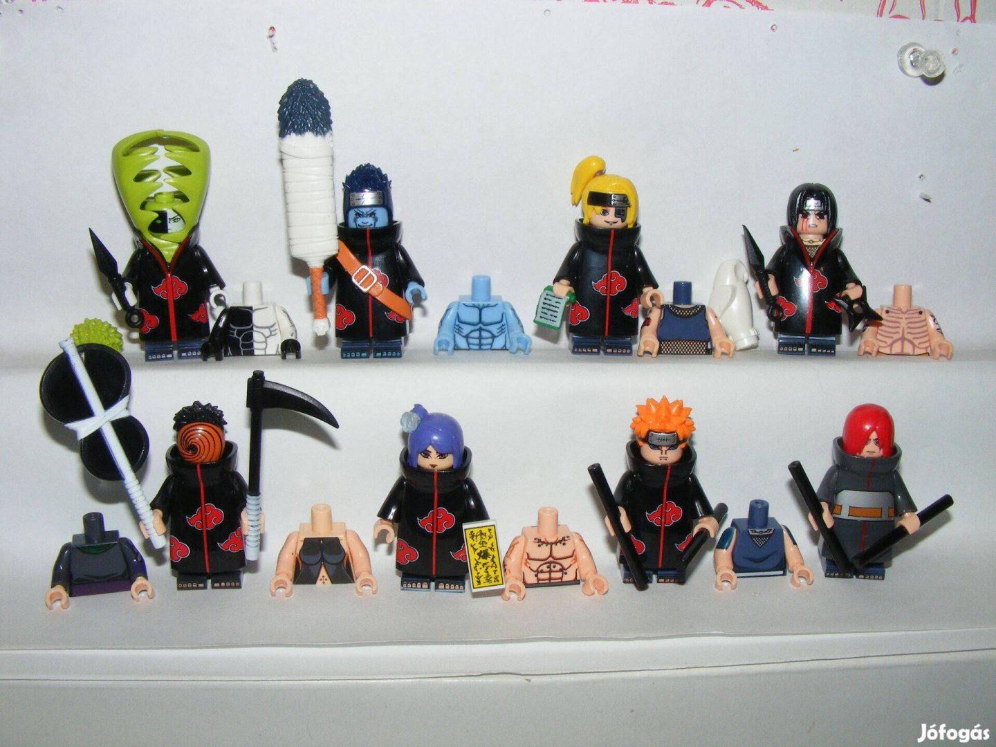 Lego Naruto figurák Zetsu Nagato Konan Yahiko Deidara