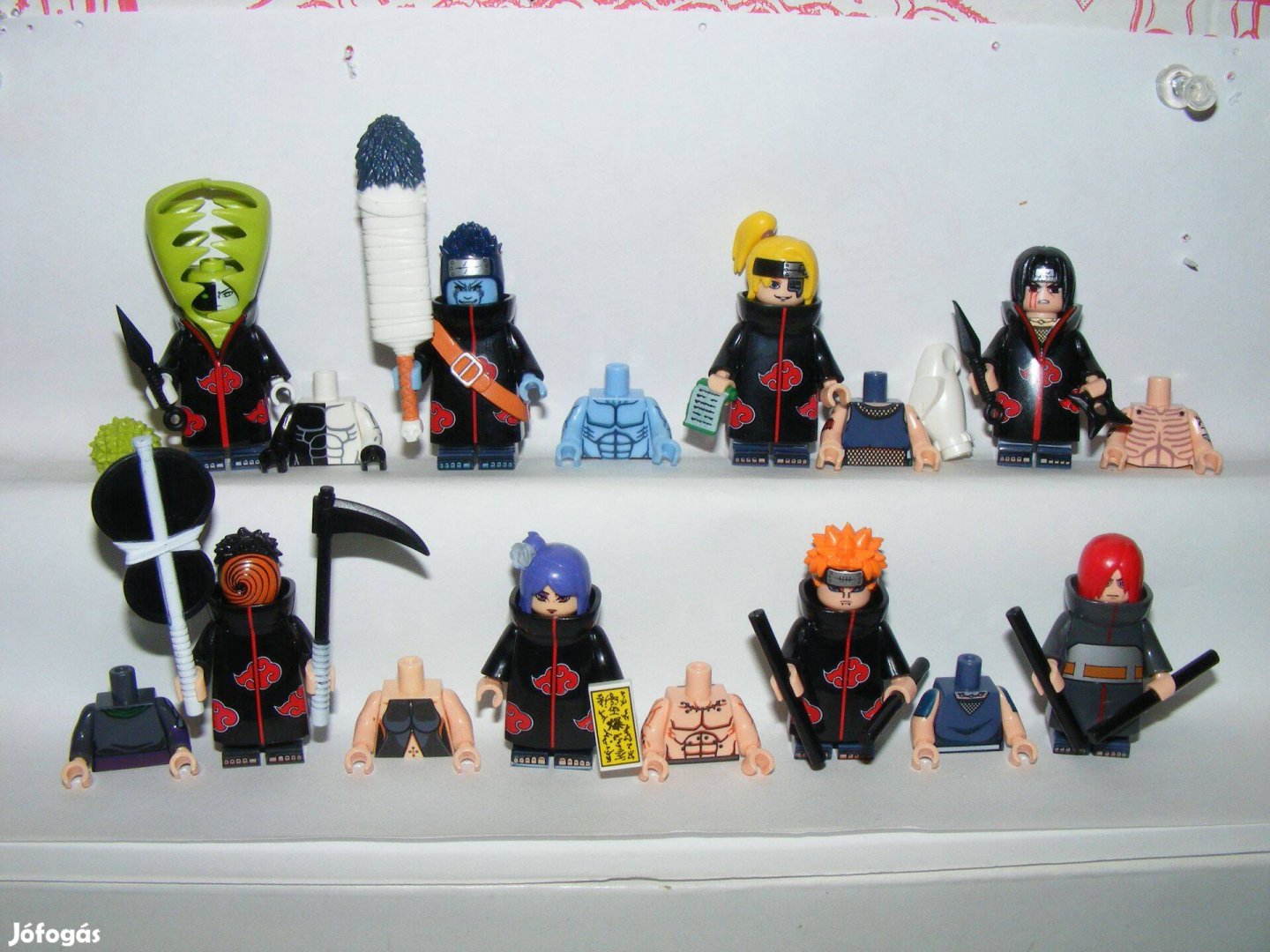 Lego Naruto figurák Zetsu Nagato Konan Yahiko Deidara Hoshigaki figura