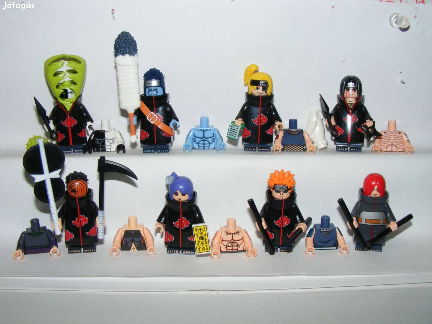 Lego Naruto figurák Zetsu Nagato Konan Yahiko Deidara Hoshigaki figura